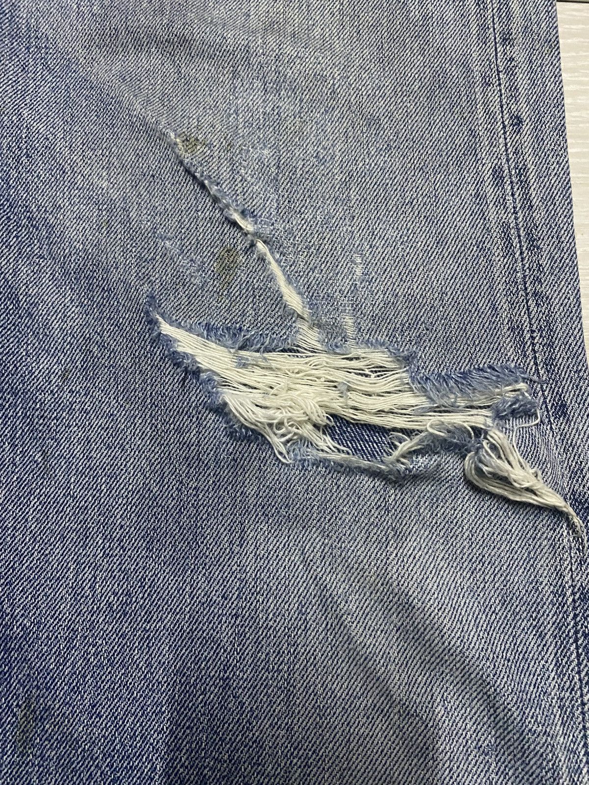 Denime Vintage DENIME 89 Selvedge Light Wash Distressed Baggy Jeans Size US 28 / EU 44 - 12 Thumbnail