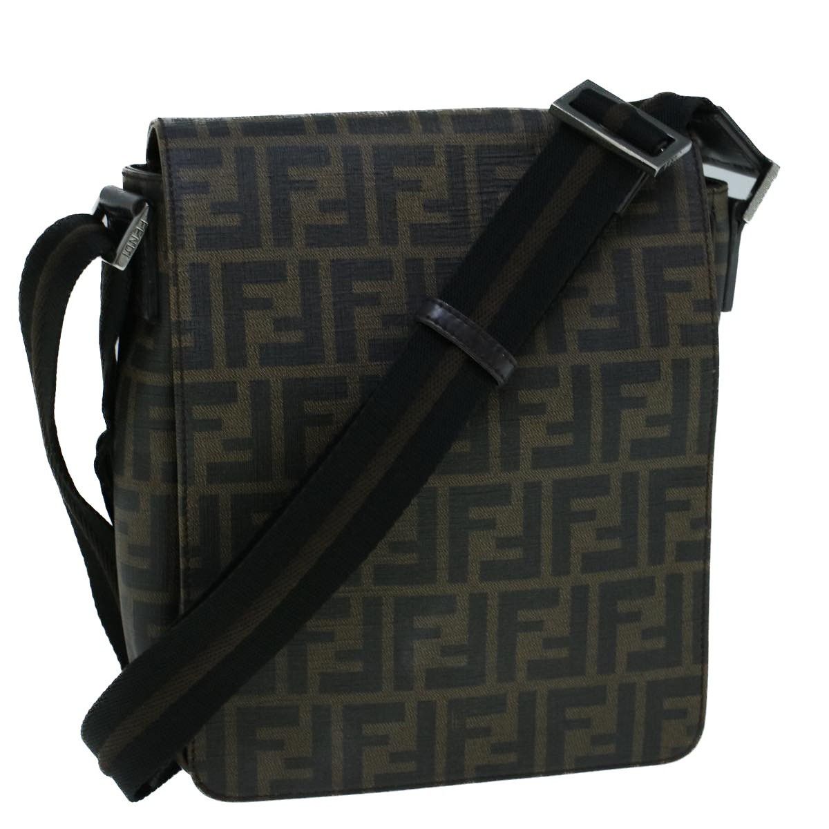 Fendi Fendi Flap Messenger Bag Zucca Coated Canvas Size ONE SIZE - 1 Thumbnail
