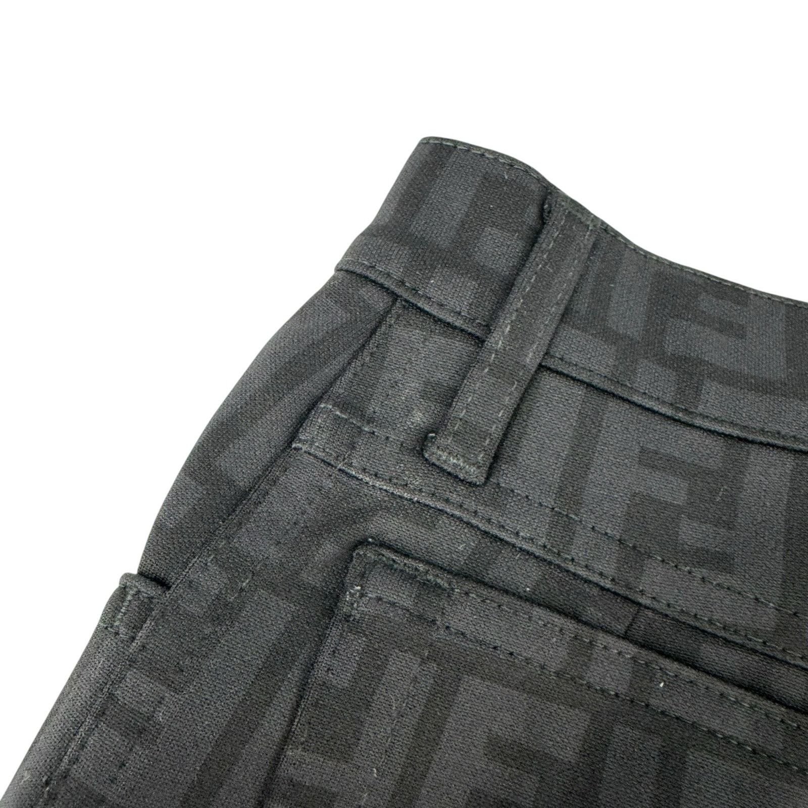 Fendi Fendi Vintage Black Zucca Print Pant Size 27" / US 4 / IT 40 - 10 Thumbnail