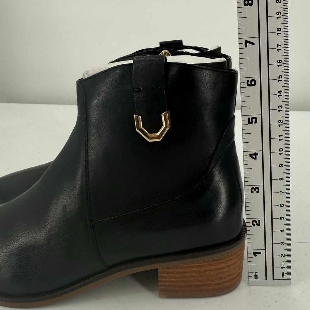 Cole Haan NEW Cole Haan Women's Maci Black Leather Heeled Booties Size US 6.5 / IT 36.5 - 6 Thumbnail