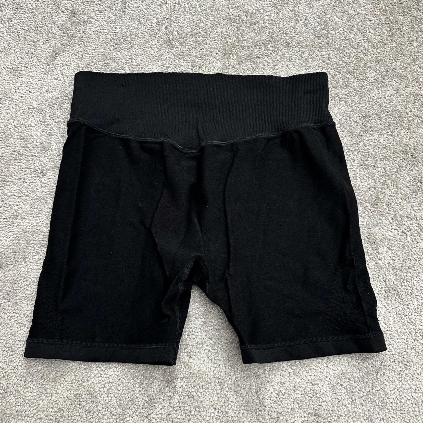 Pinko Pink Sport Shorts Womens Large Black Compression Active Biker Yoga Run Gym 29x6 Size 36" / US 14 / IT 50 - 2 Thumbnail