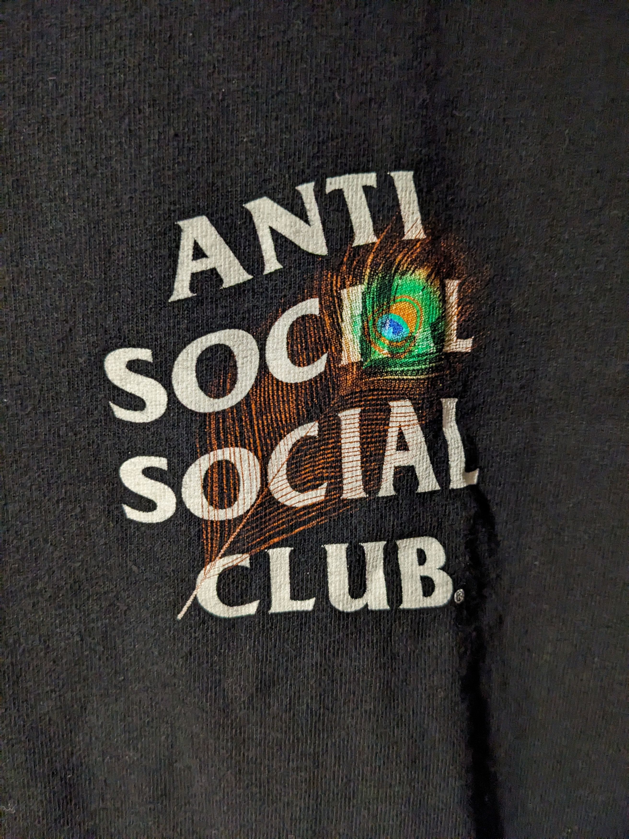 Anti Social Social Club × Designer Anti Social Social Club Peacock Feather Logo Medium T-Shirt Size US M / EU 48-50 / 2 - 4 Thumbnail