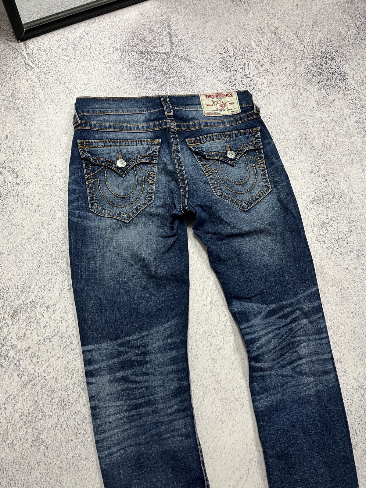 True Religion True Religion Skinny Flap Red Big T Jeans Streetwear Size 31 Size US 32 / EU 48 - 12 Thumbnail