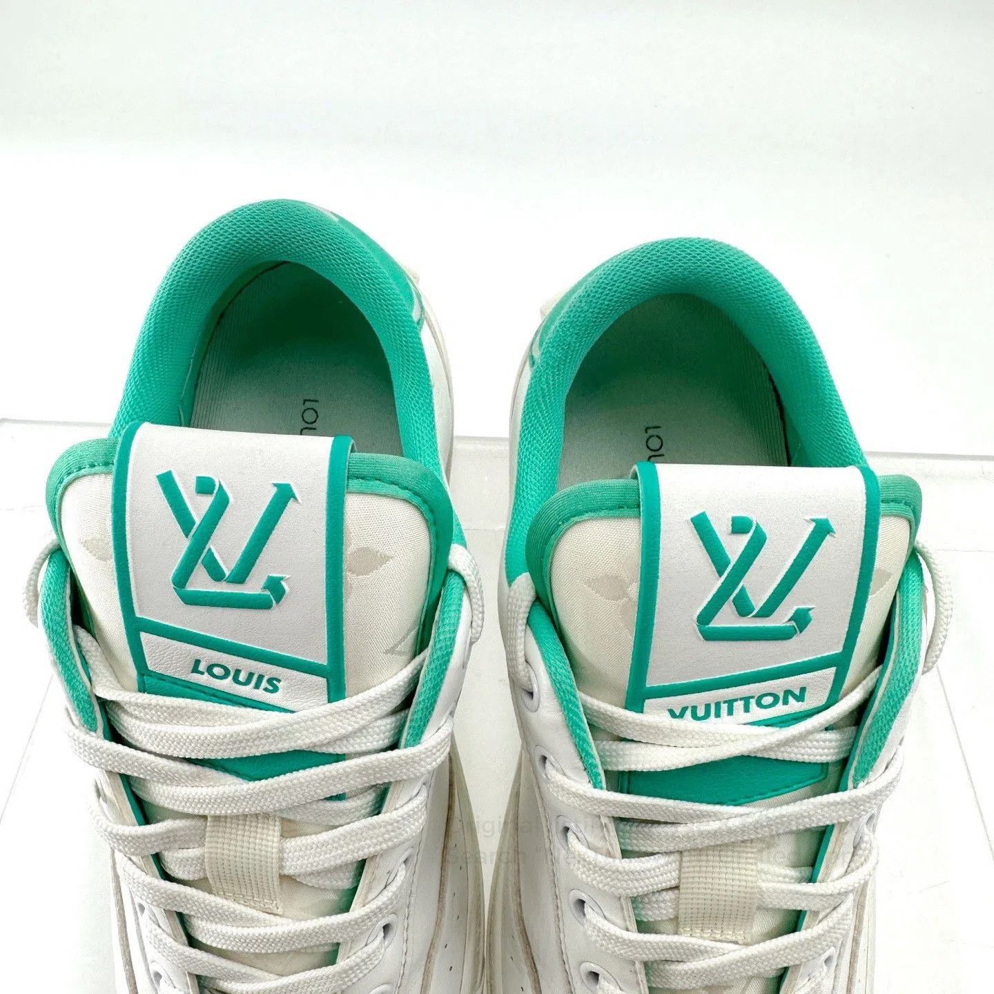 Louis Vuitton Louis Vuitton Charlie White Green Casual Shoes. Size US 5 / IT 35 - 5 Thumbnail