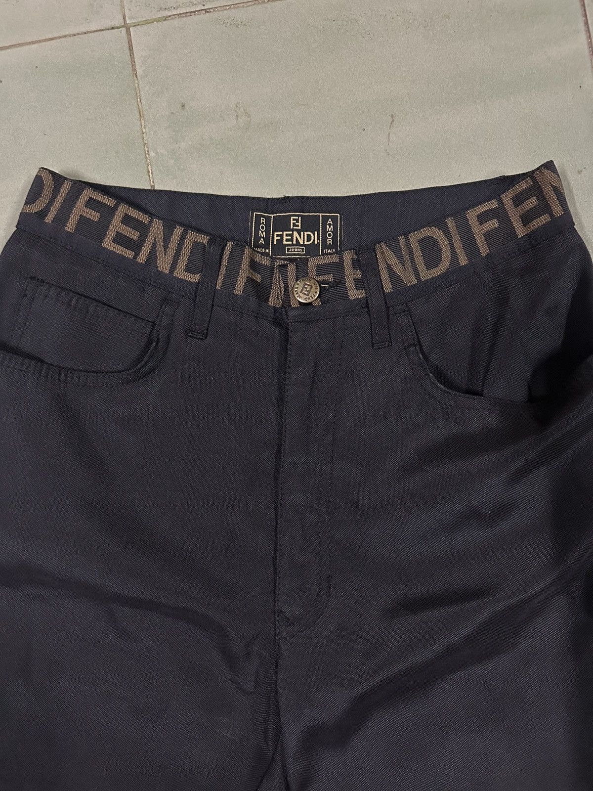 Fendi × Vintage RARE 🔥 VINTAGE FENDI JEANS Size 29" - 5 Thumbnail