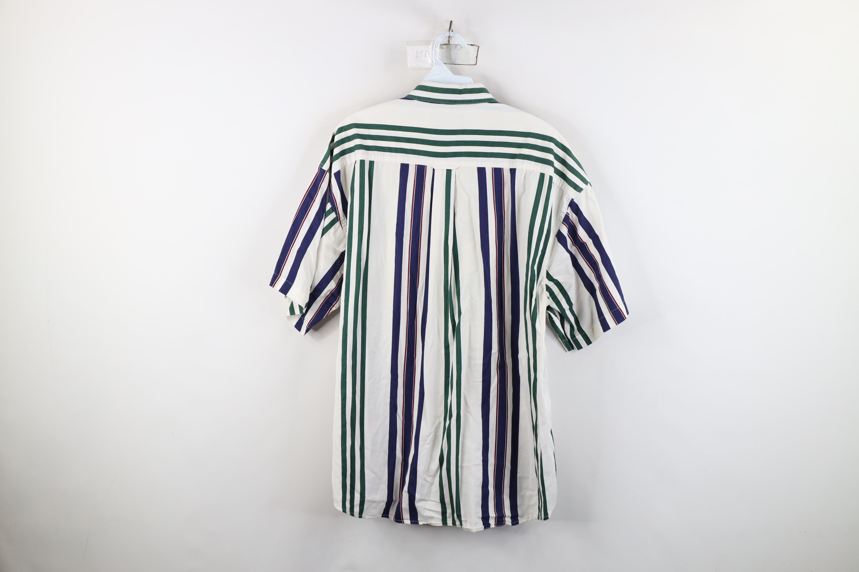 Vintage Vintage 90s Streetwear Block Short Sleeve Button Down Shirt Size US XL / EU 56 / 4 - 10 Thumbnail
