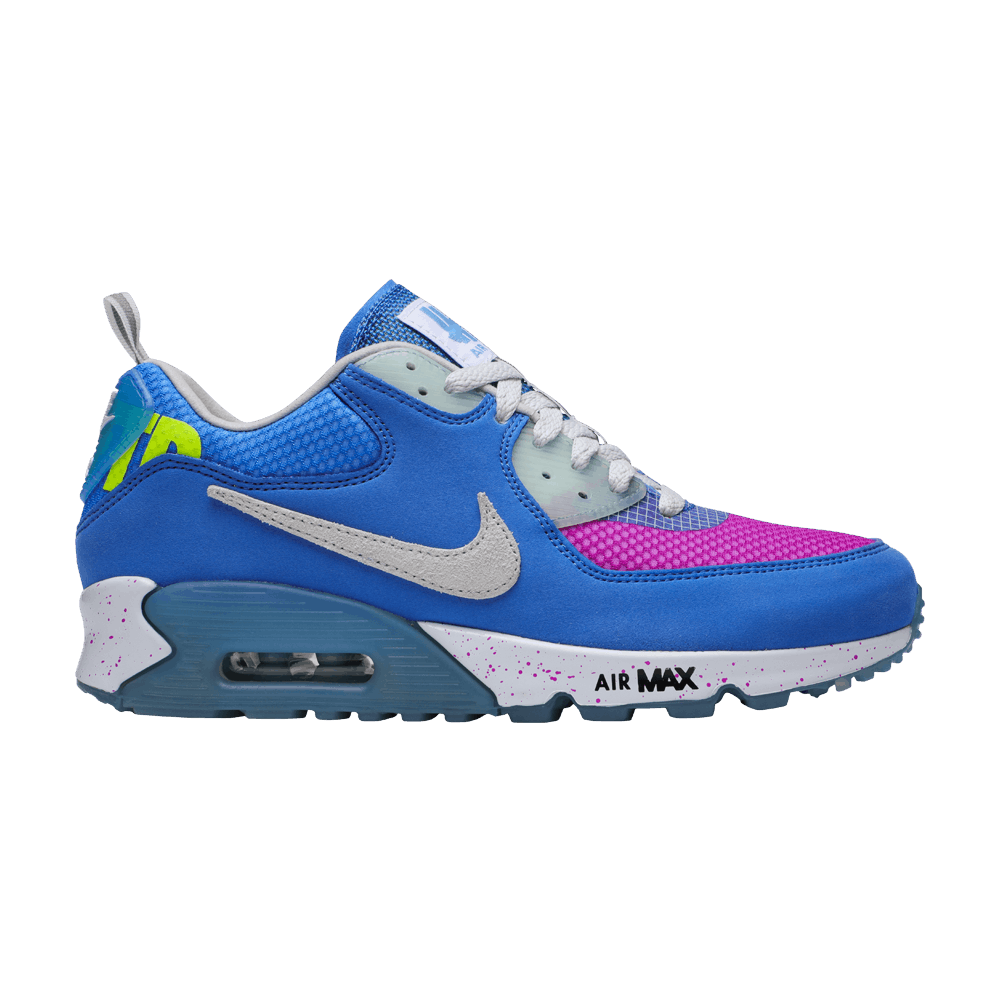 image of Undefeated X Air Max 90 Pacific Blue Shoes, Men's (Size 8)