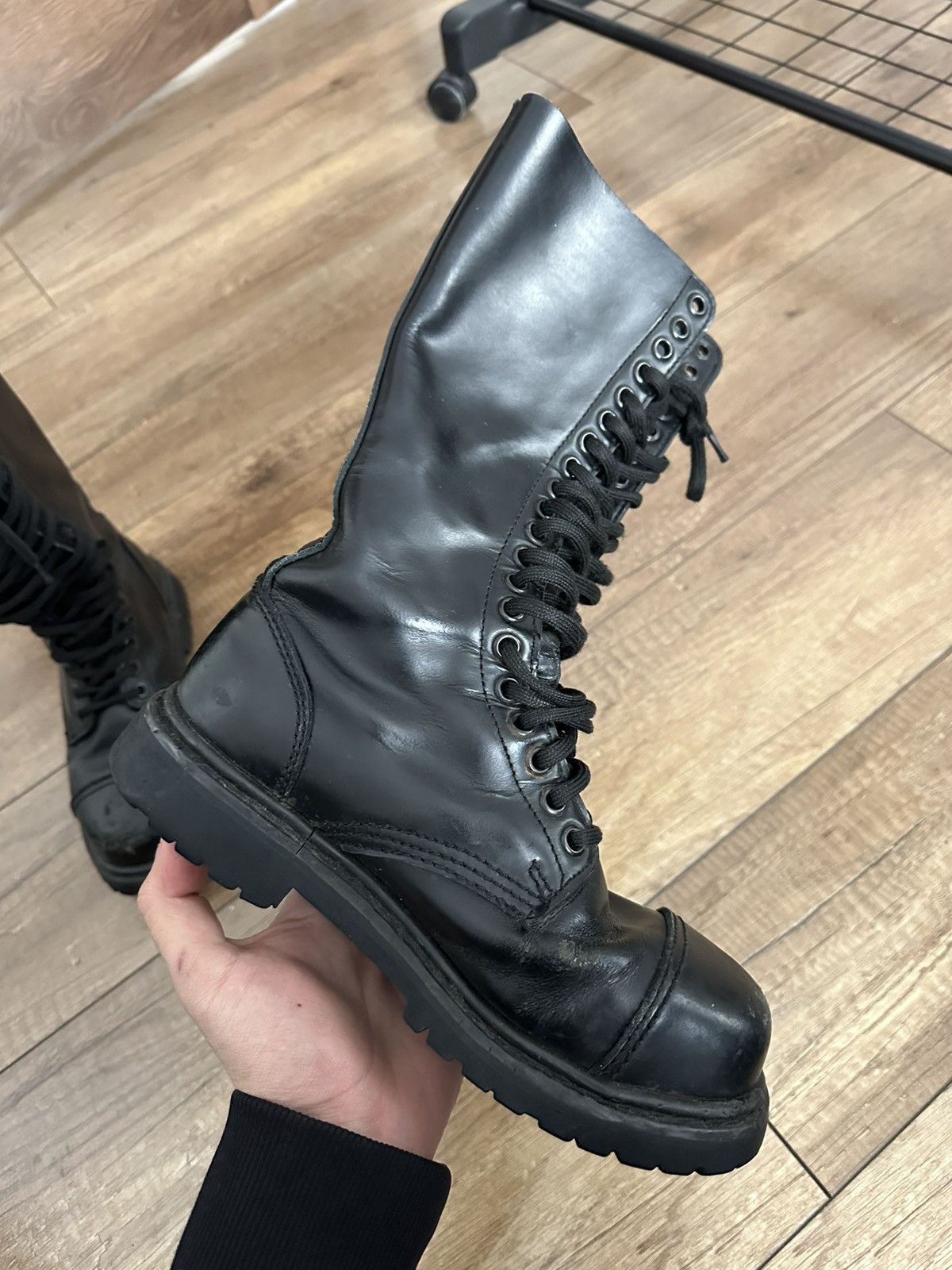 Undercover Undercover Vintage High Top Leather Boots Size US 5 / EU 37 - 11 Thumbnail