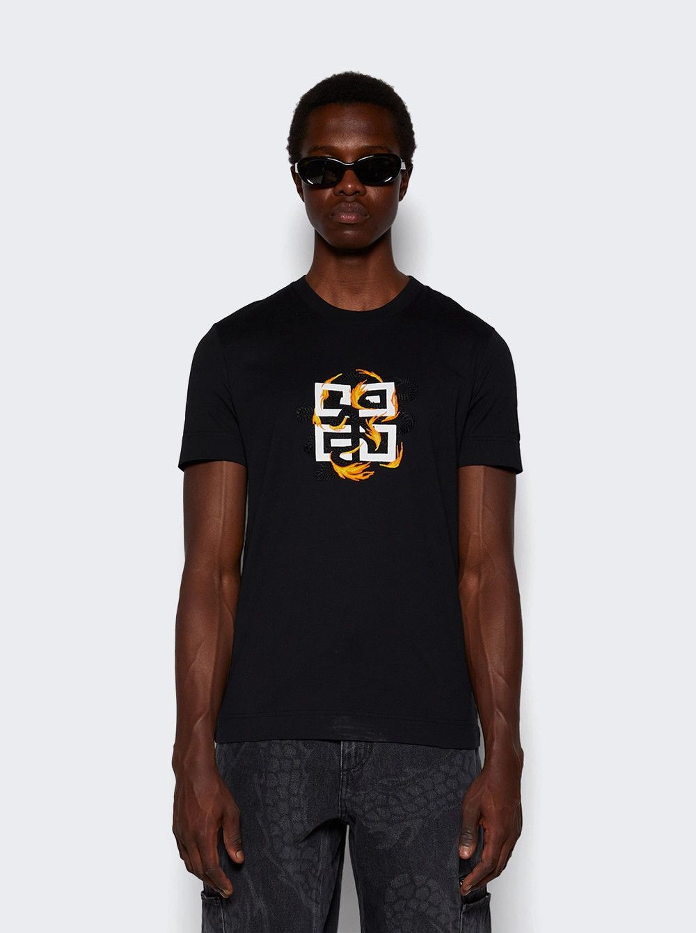 Givenchy o1mle0326 Slim Fit T-Shirt in Black Size US XXL / EU 58 / 5 - 3 Thumbnail