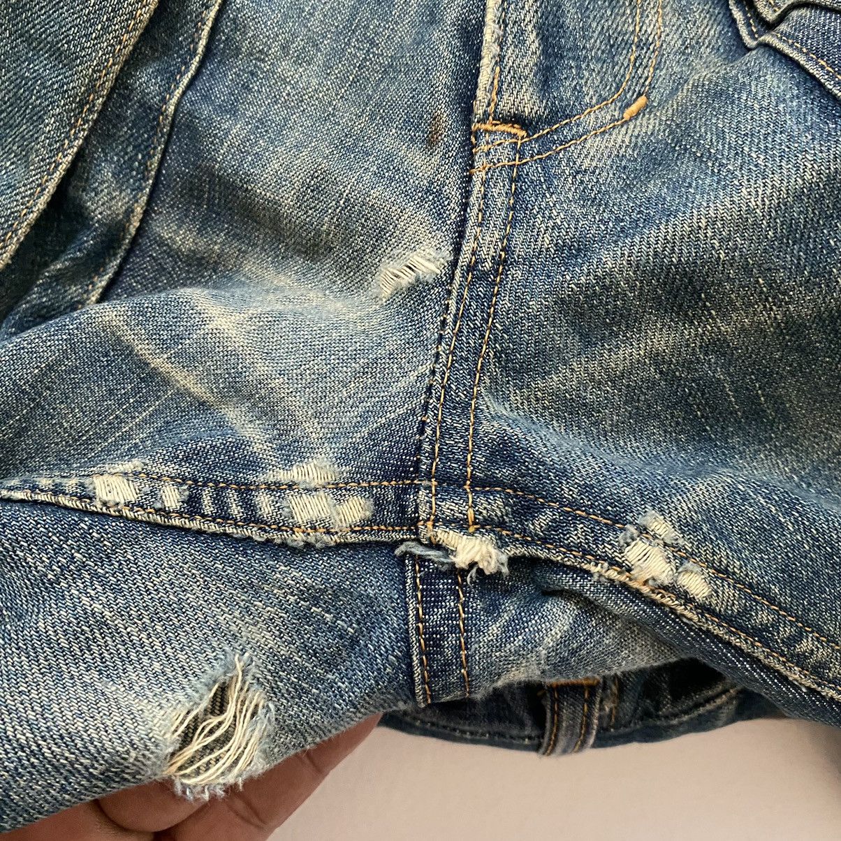 If Six Was Nine × Japanese Brand × Vintage ✨Nice design MASH Kapital inspired jeans Size US 36 / EU 52 - 10 Thumbnail