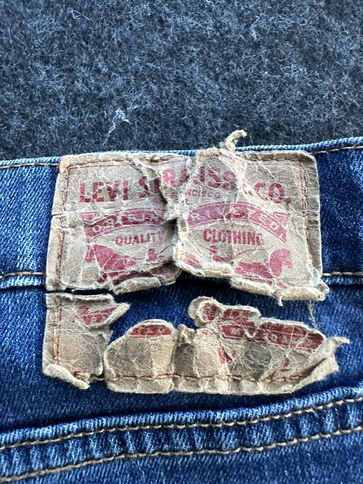 Levi's Levis 514 Y2k Mexico Distressed Denim D481 Size US 36 / EU 52 - 9 Thumbnail