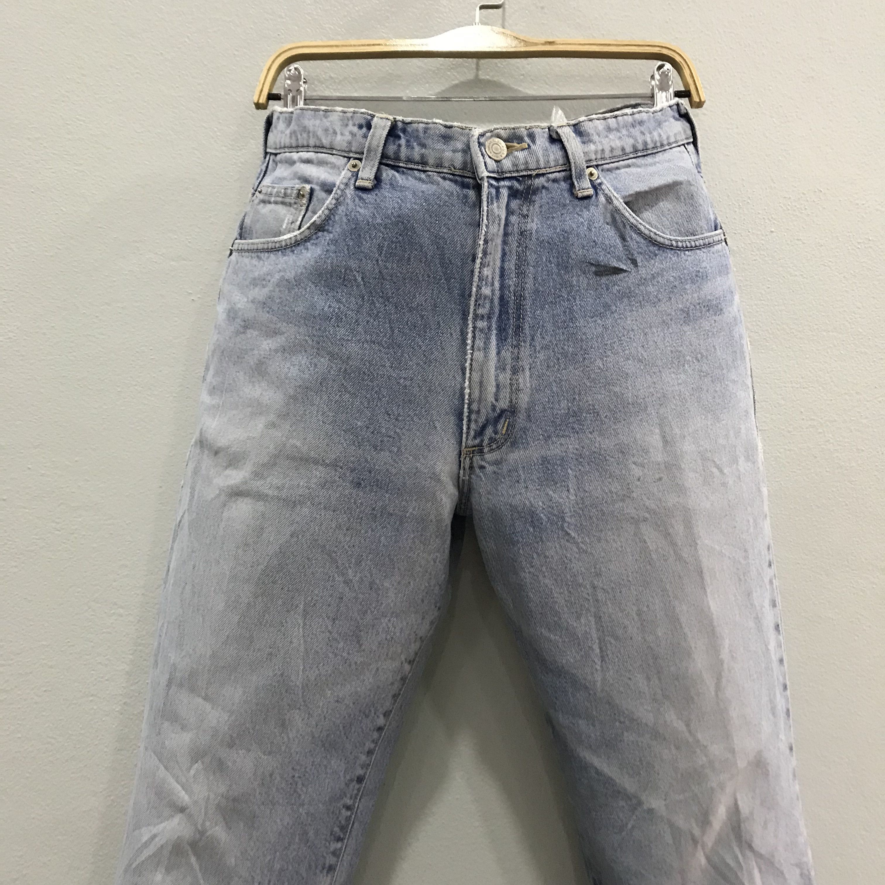 Wrangler Vintage Wrangler Light Wash High Waist Straight Leg Size US 31 - 3 Thumbnail