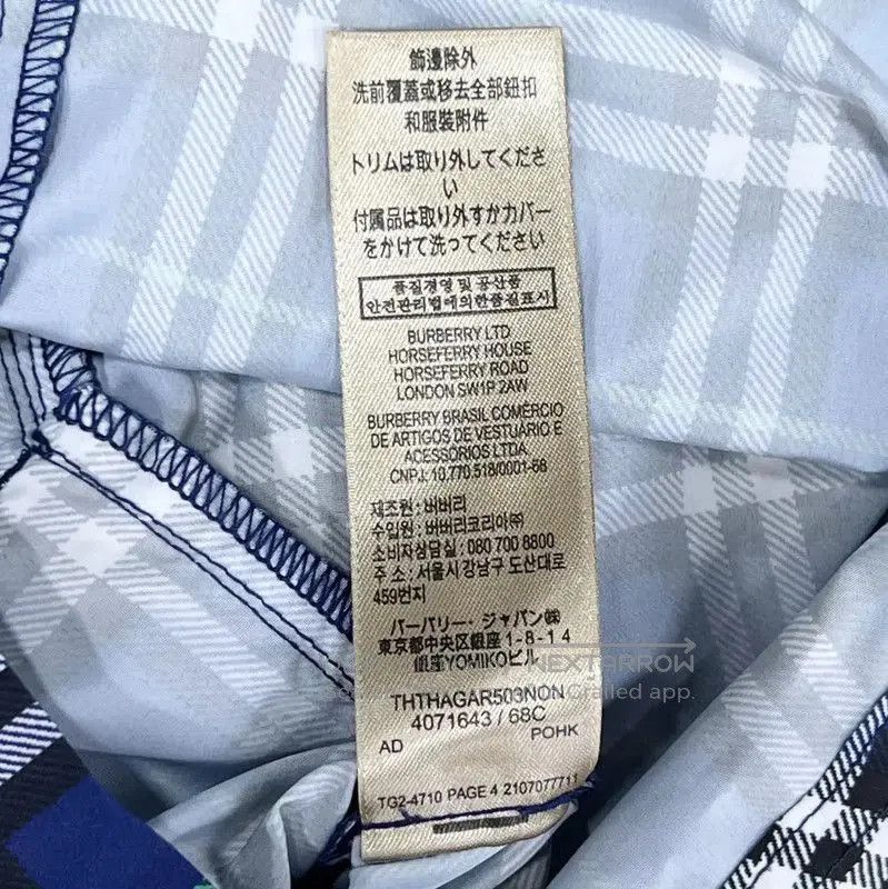 Burberry Burberry Men's Blue Checkered Cotton Shorts. Size US 26 / EU 42 - 4 Thumbnail