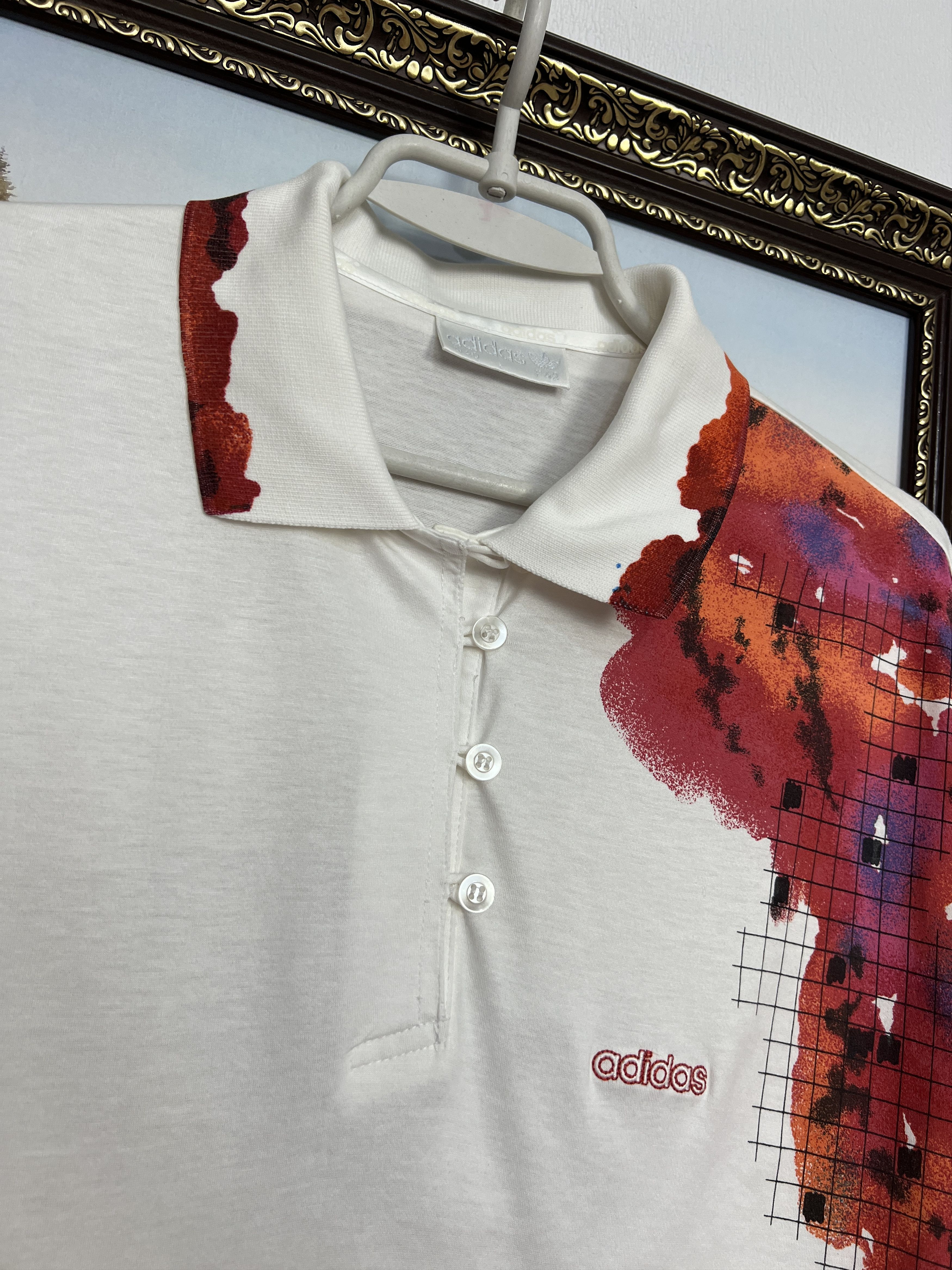 Adidas Vintage 90's Edberg Lendl Agassi Tennis Polo Shirt Trikot Size US M / EU 48-50 / 2 - 5 Thumbnail
