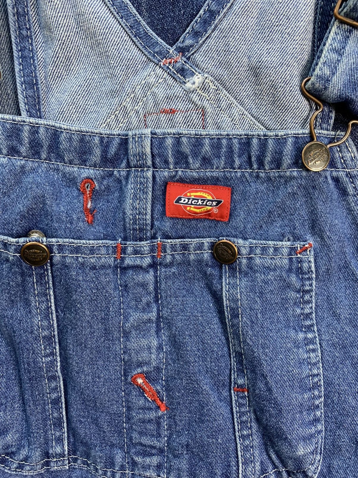 Dickies × Levi's × Vintage Dickies Denim Overalls Size 27" / US 4 / IT 40 - 4 Thumbnail