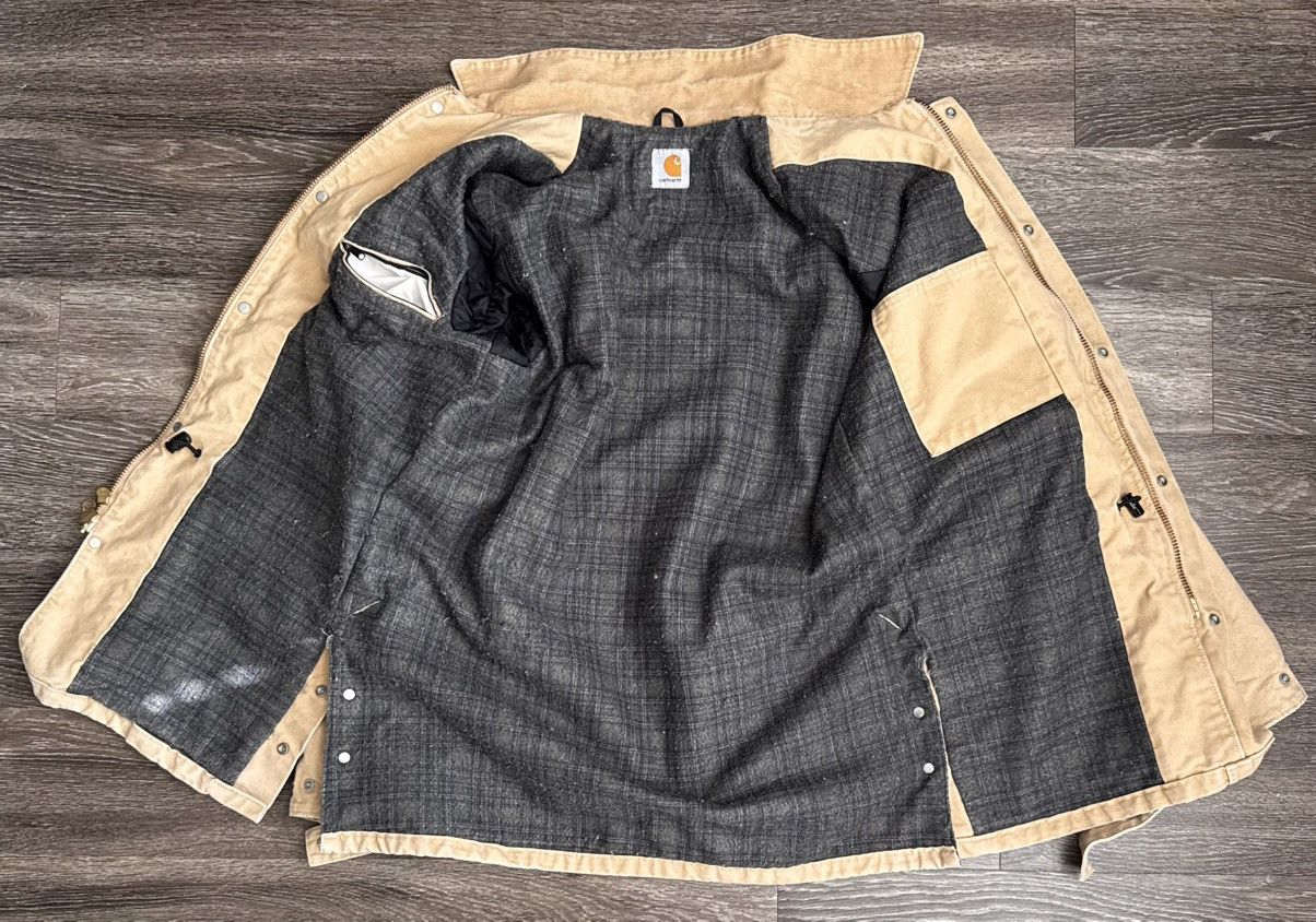 Carhartt Vintage Carhartt Chore Tan Canvas Lined Work Jacket Size US XL / EU 56 / 4 - 7 Thumbnail