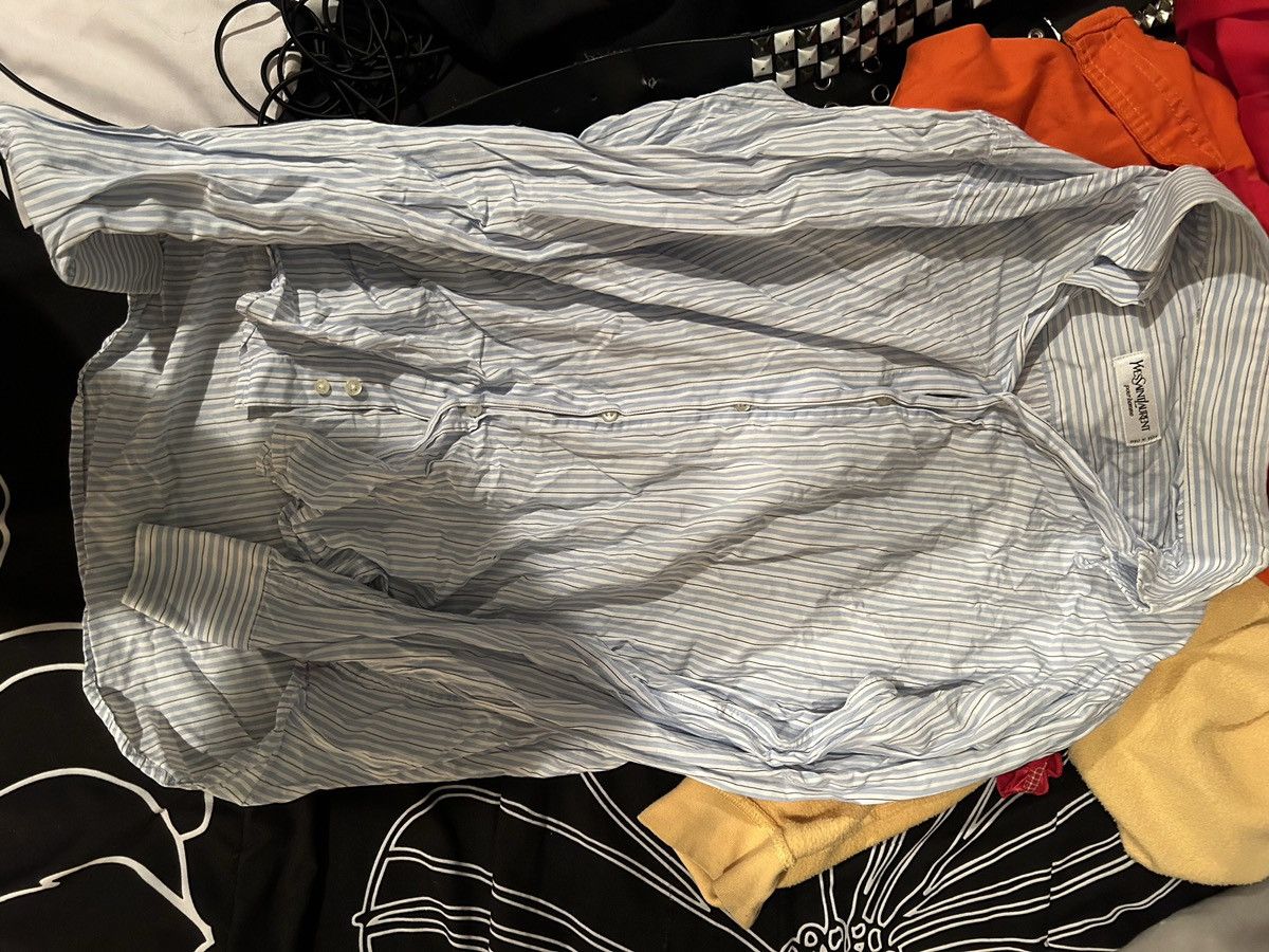 Designer × Vintage × Yves Saint Laurent YSL button up shirt Size US S / EU 44-46 / 1 - 4 Thumbnail