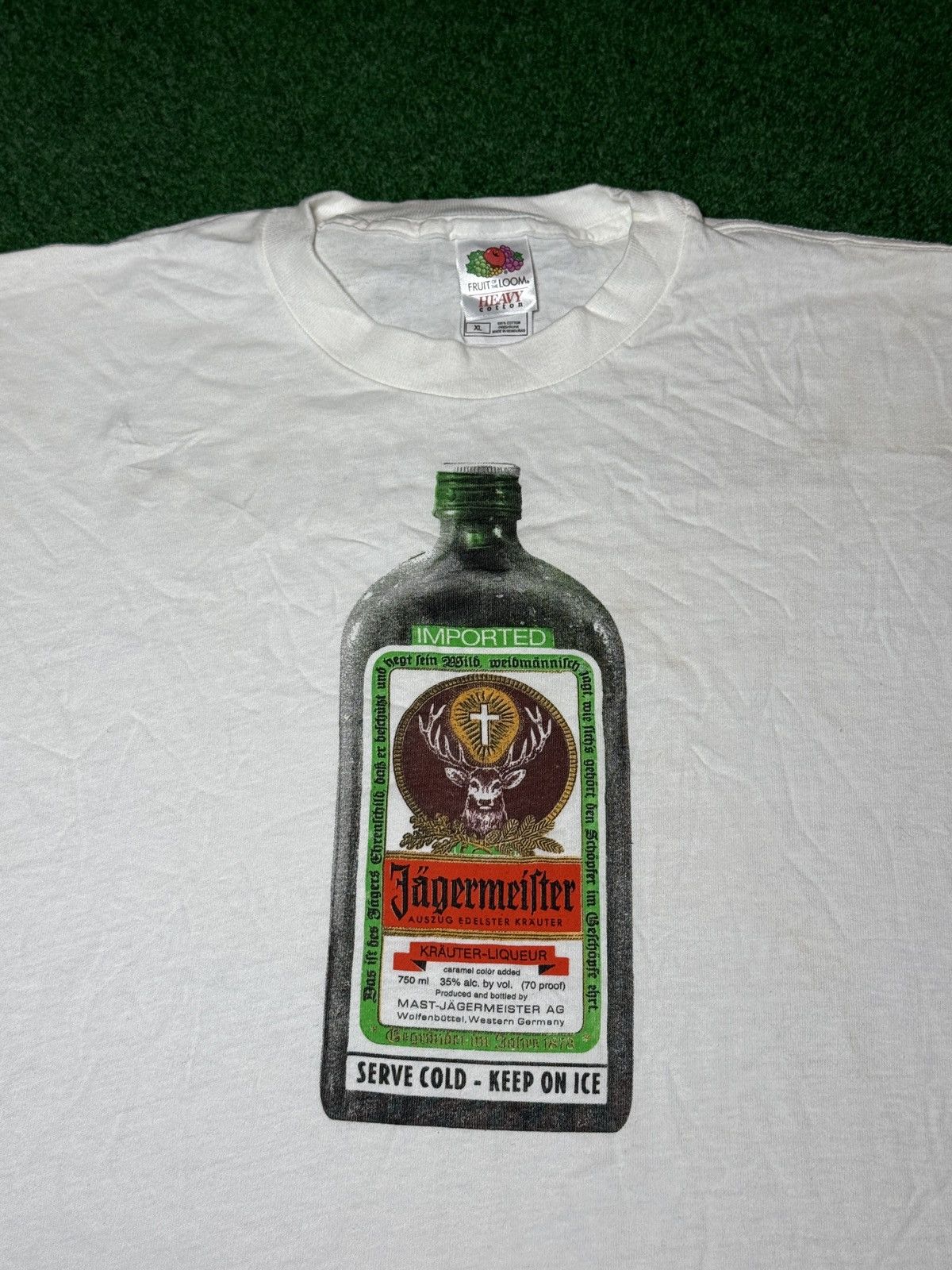 Jagermeister Jagermeister Shot Drinker 90s Y2K XL Liquor Alcohol T Shirt Size US XL / EU 56 / 4 - 2 Thumbnail