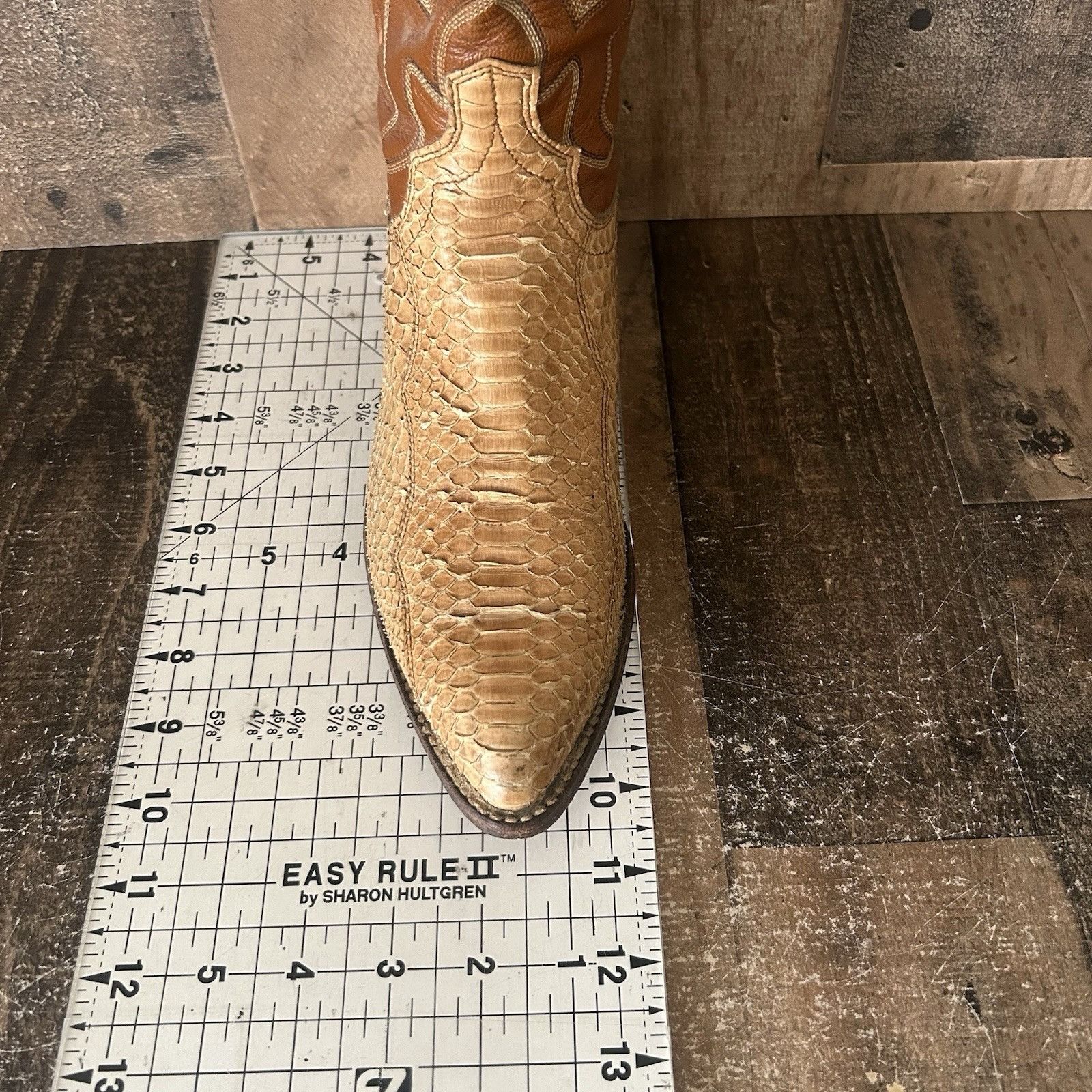 Dan Post Dan Post Vintage Snakeskin Western Cowboy Boots Mens 7.5 D Size US 7.5 / EU 40-41 - 5 Thumbnail