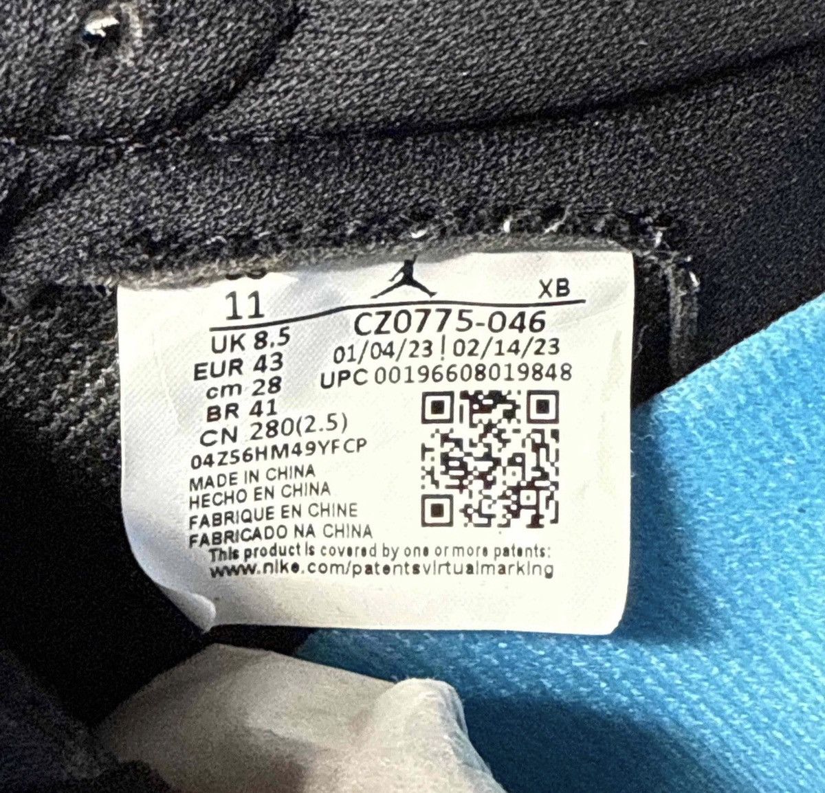 Jordan Brand WMNS Jordan 1 Retro Low OG NC to Chi CZ0775-046 Black 2023 Size US 11 / IT 41 - 6 Thumbnail