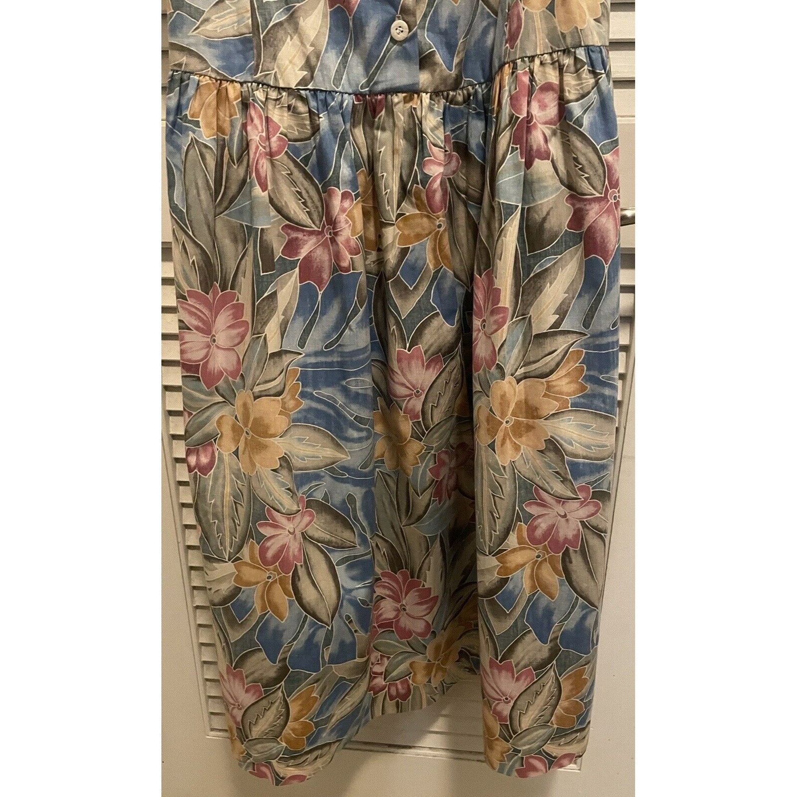 Reyn Spooner Vintage Reyn Spooner Hawaiian Floral Button Down Dress Slee Size M / US 6-8 / IT 42-44 - 4 Thumbnail