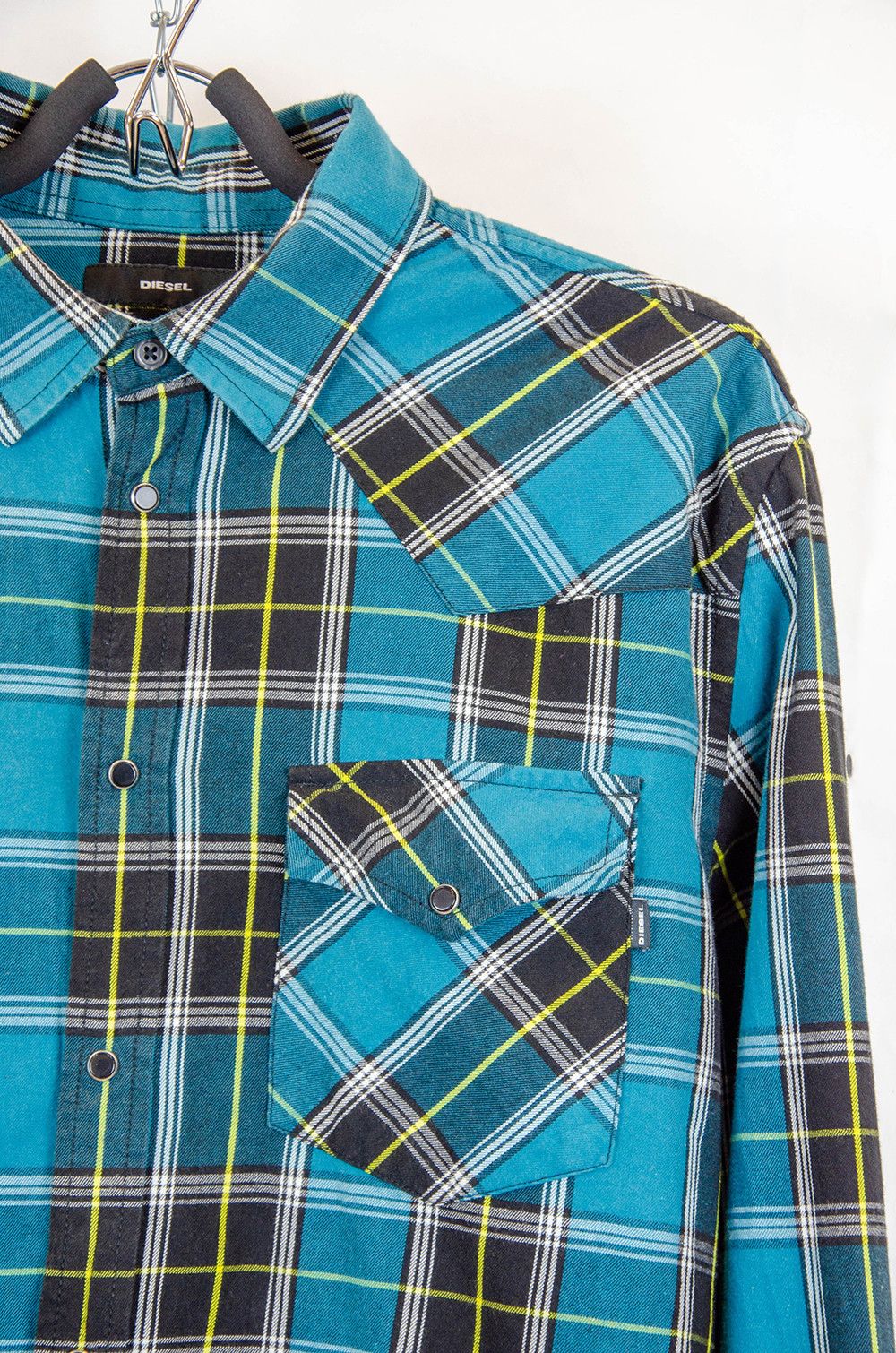 Diesel Diesel Plaid Flannel Shirt – Size XL (Made in India) Size US XL / EU 56 / 4 - 4 Thumbnail