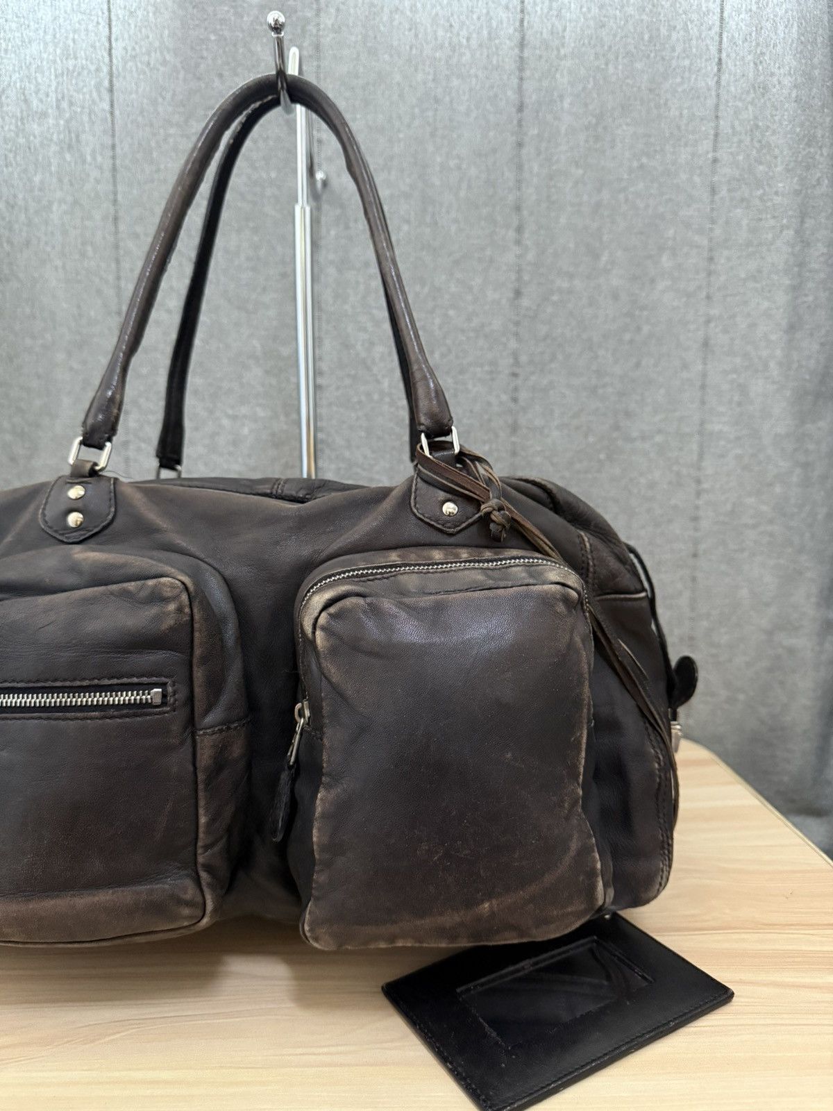 Balenciaga 2000s Balenciaga Patina Leather Cargo pocket Size ONE SIZE - 2 Thumbnail