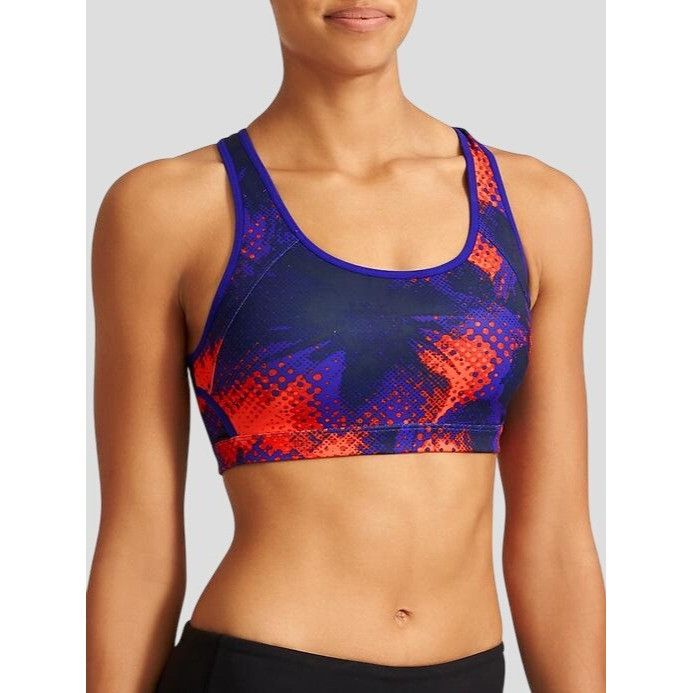 Athleta Athleta Double Dare Sports Bra Electro Splatter Print Size M Size M / US 6-8 / IT 42-44 - 1 Thumbnail
