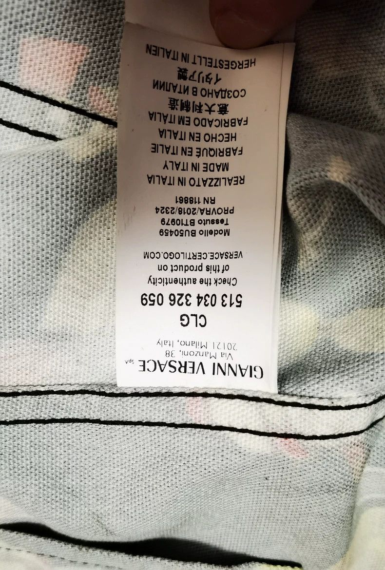 Versace Versace Printed denim jacket Size US S / EU 44-46 / 1 - 5 Thumbnail