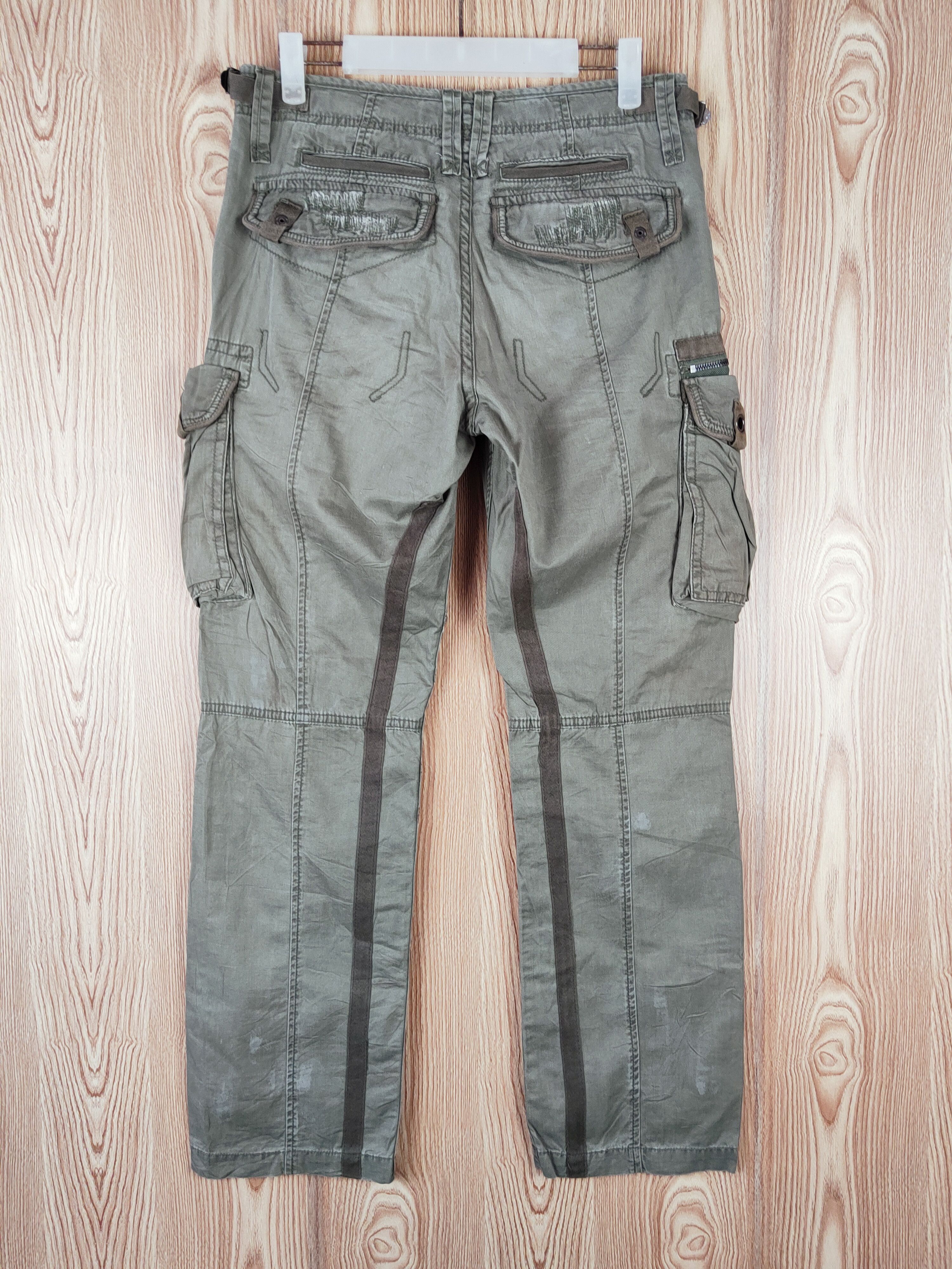JACKROSE Vintage 💥Jack Rose Green Multi Tactical pocket Cargo Pants Size 30" / US 8 / IT 44 - 7 Thumbnail
