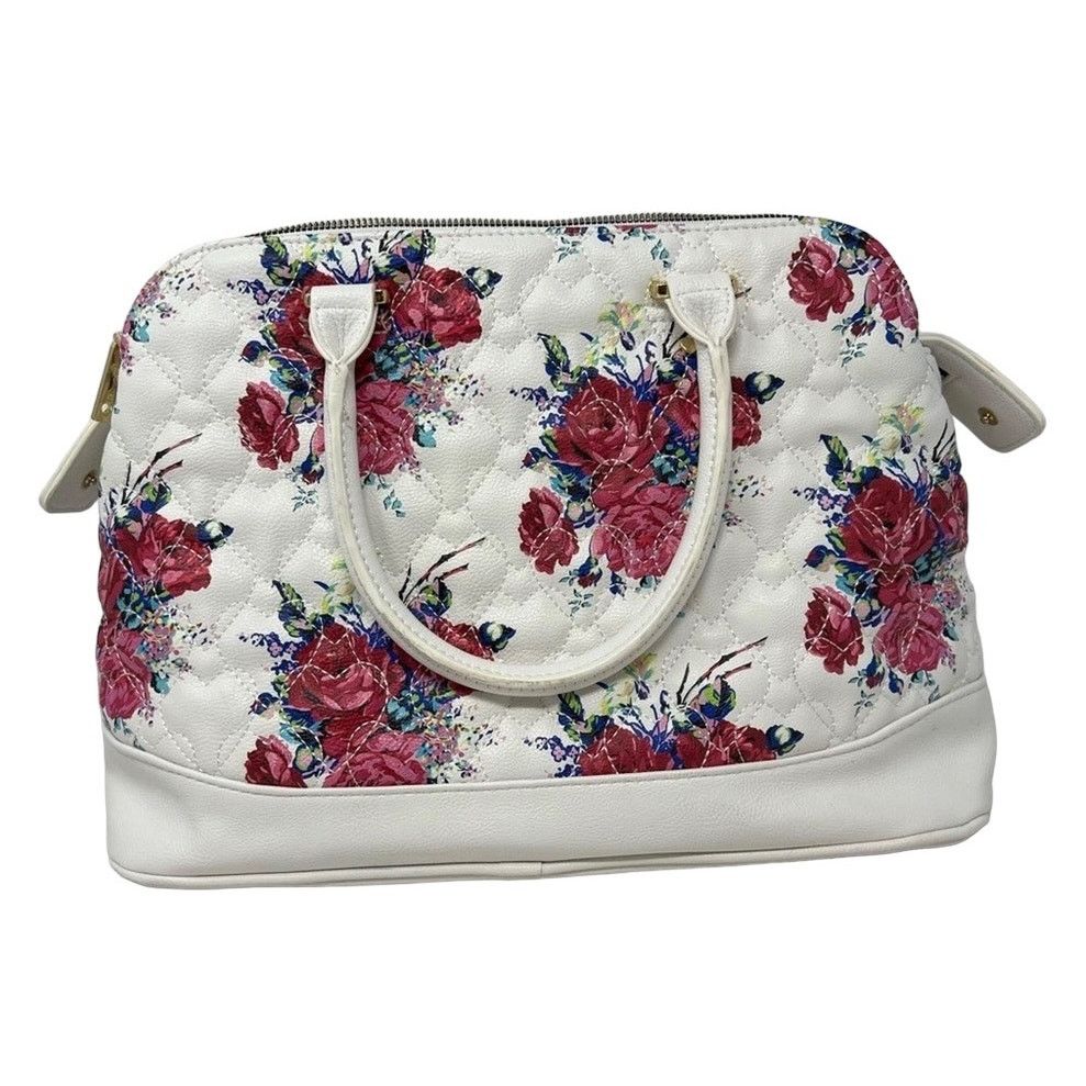 Betsey Johnson BETSEY JOHNSON- Floral Satchel With Crossbody Strap Size ONE SIZE - 7 Thumbnail