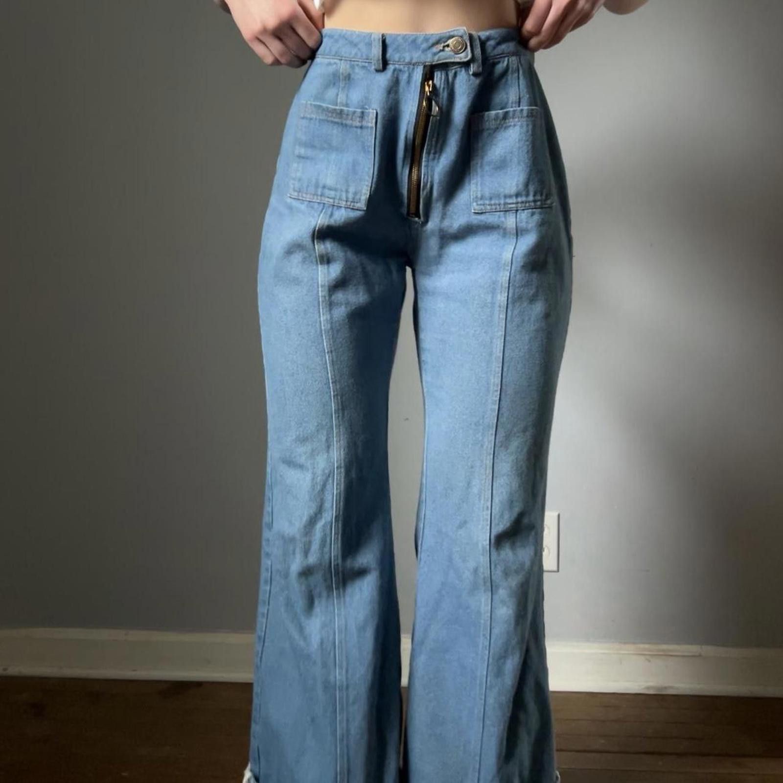 Cyderhouse Cider High-Waisted Wide-Leg Jeans Size 32" / US 10 / IT 46 - 8 Thumbnail
