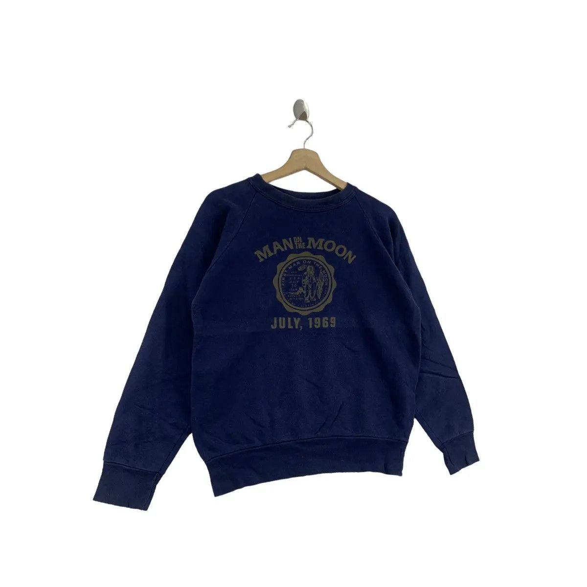 Vintage Vtg PHERROWS SPORTSWEAR Man On The Moon Sweatshirt REM Size US M / EU 48-50 / 2 - 3 Thumbnail