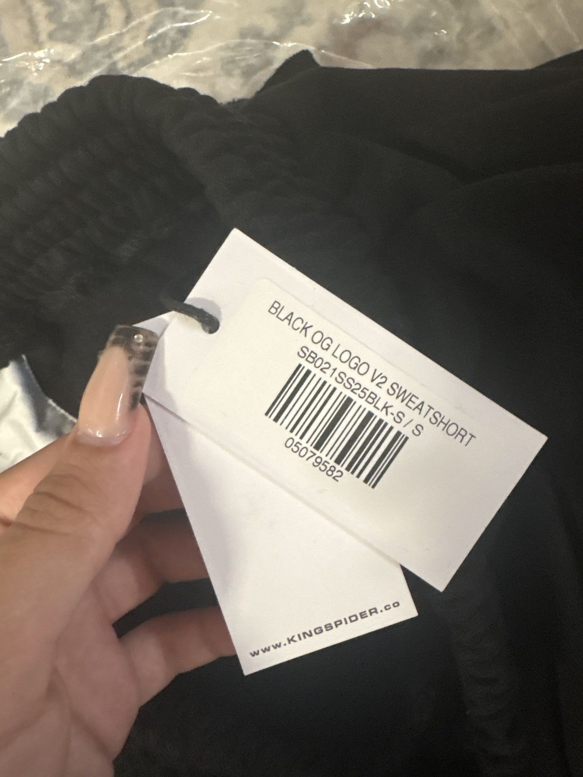 Sp5der Sp5der OG Web V2 Phantom Sweatshort 'Black' Size US 26 / EU 42 - 9 Thumbnail