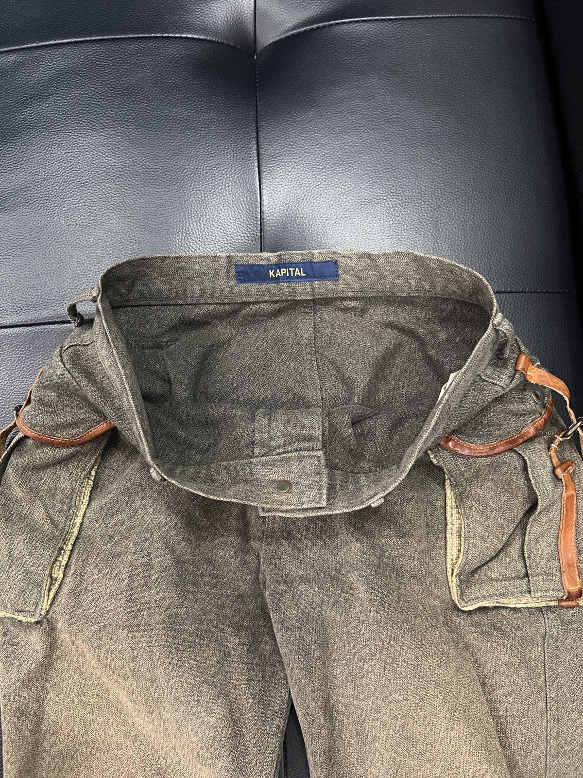 Kapital Kapital Leather Strap Pocket Riding Pants Size US 32 / EU 48 - 8 Thumbnail