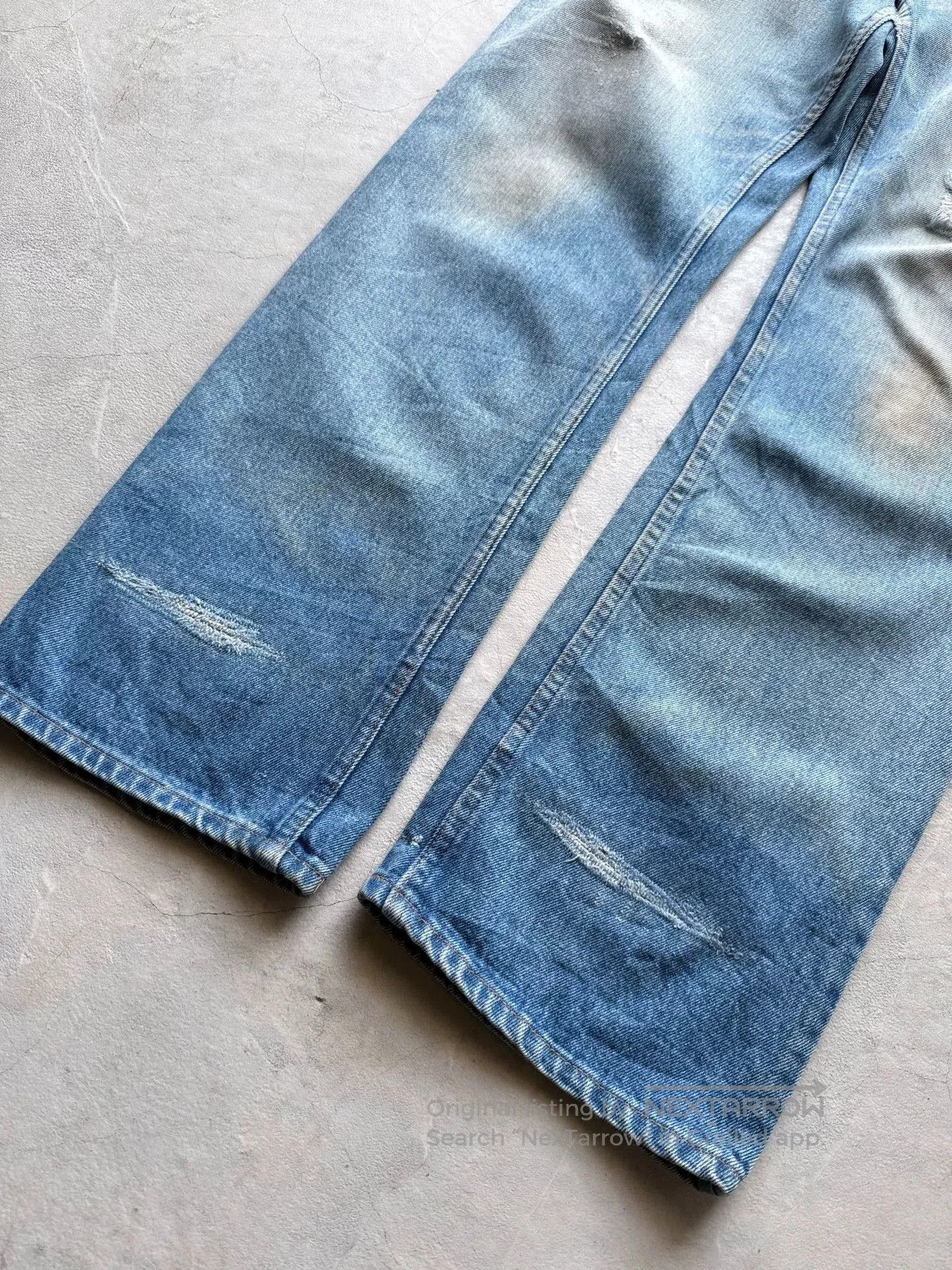 Vintage Vintage 60s JC Penney Distressed Straight Jeans. Size US 36 / EU 52 - 2 Thumbnail