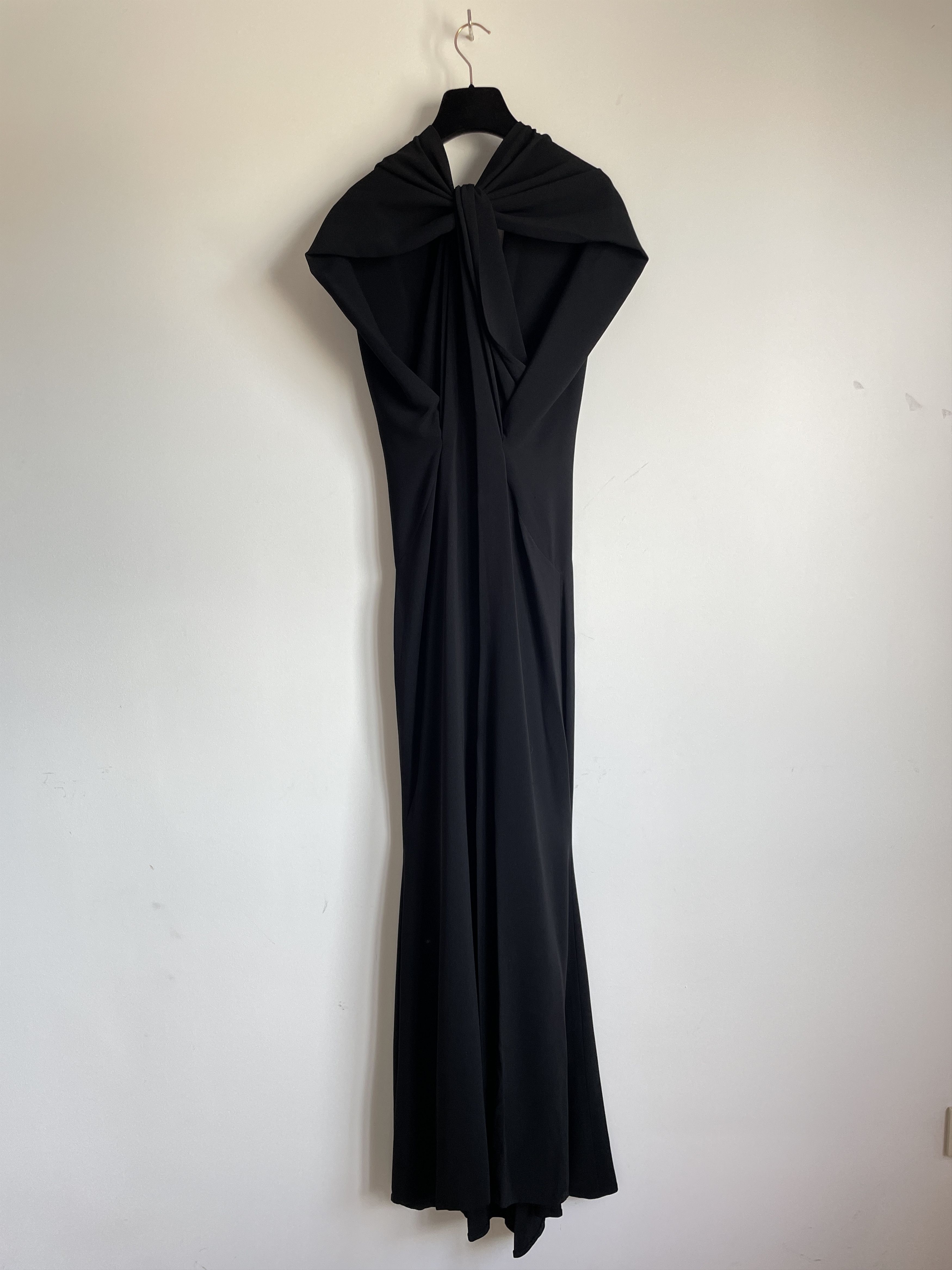 Designer Talbot Runhof Long Draped Bow Dress Size XS Size XS / US 0-2 / IT 36-38 - 2 Thumbnail