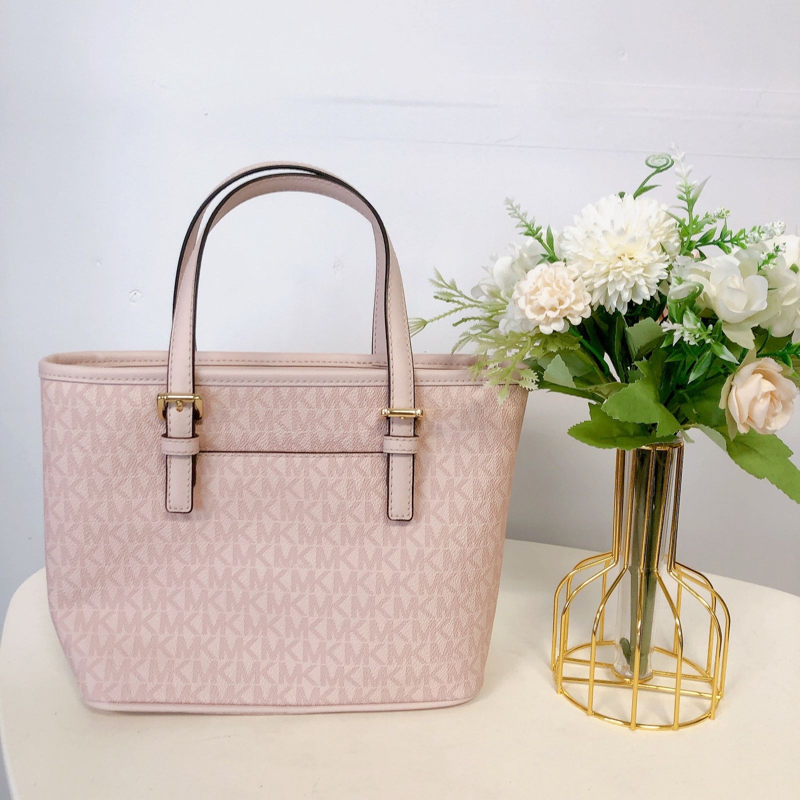 Michael Kors MICHAEL KORS 35T9GTVT0B Jet Set Travel XS Top-Zip Tote BLUSH Size ONE SIZE - 3 Thumbnail