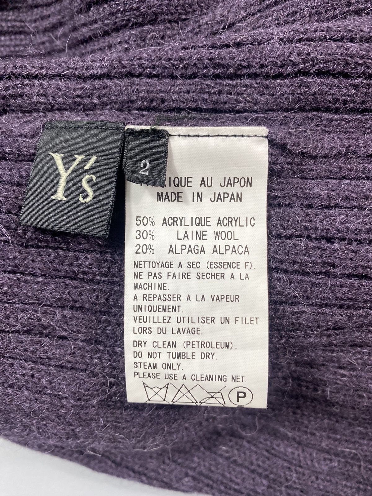 Yohji Yamamoto Archive! A/W 2010 Y’s- Asymmetrical Mohawk Knit Sweater Size US L / EU 52-54 / 3 - 20 Thumbnail