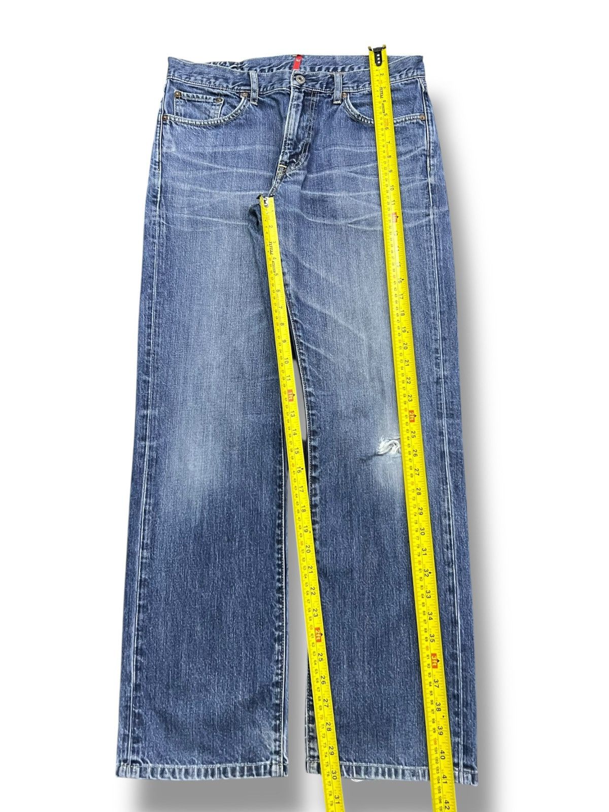 Uniqlo Loose Vintage Uniqlo UJ S002 - Faded Wash Jeans Size US 34 / EU 50 - 14 Thumbnail