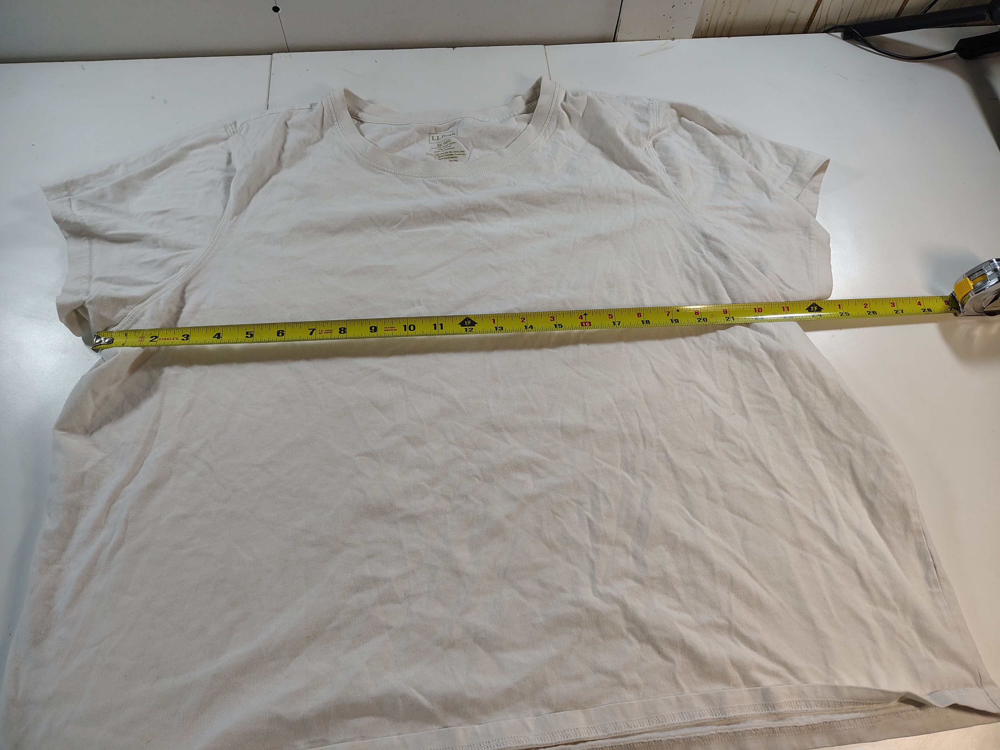 L.L. Bean Women's XXL Plain White Short Sleeve L.L. Bean T-Shirt Size XXL / US 16-18 / IT 52-54 - 3 Thumbnail