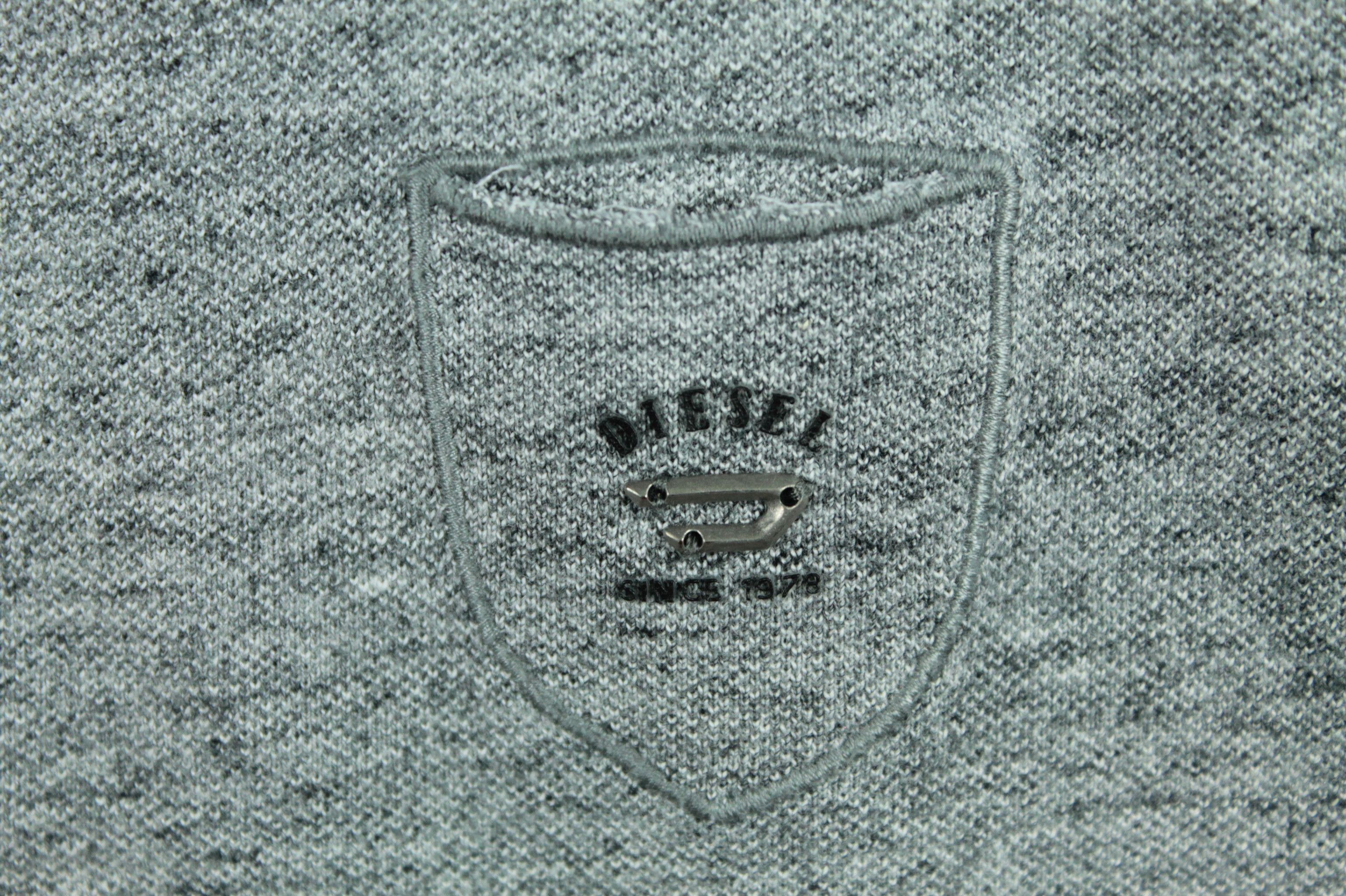 Diesel Diesel Gray Cotton Denim Collar Polo Shirt Men's Size US S / EU 44-46 / 1 - 3 Thumbnail