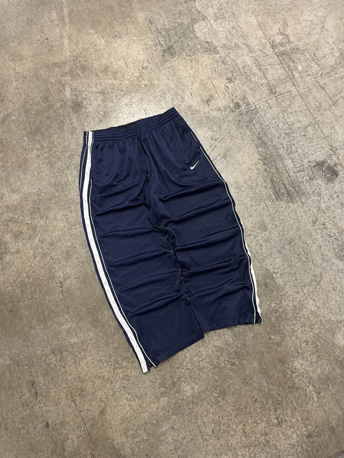 Nike × Vintage Nike track pants y2k baggy fit streetwear hype rare wide leg Size US 34 / EU 50 - 1 Thumbnail