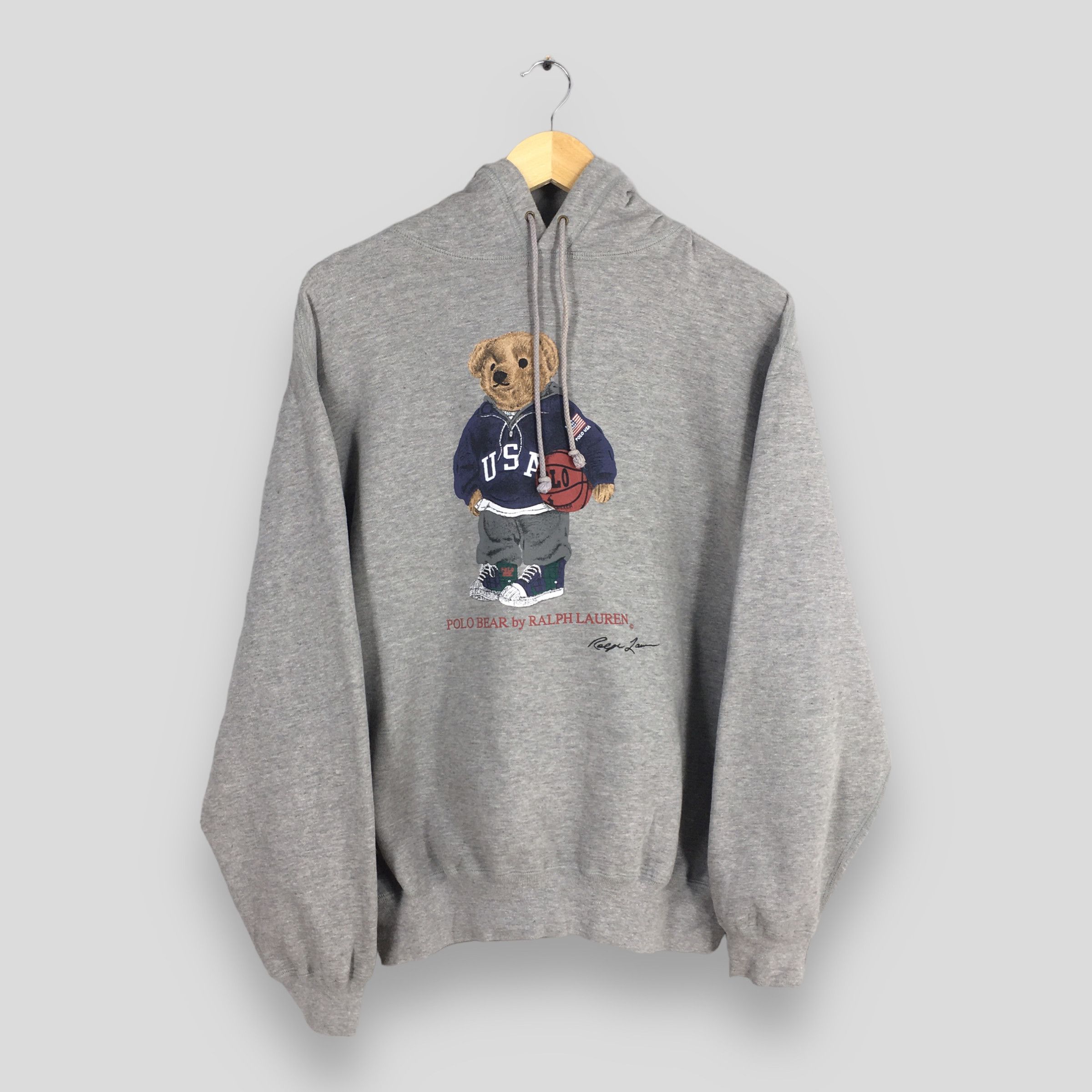 image of Vintage Polo Bear By Polo Ralph Laurent Sweatshirt Large in Blue, Men's