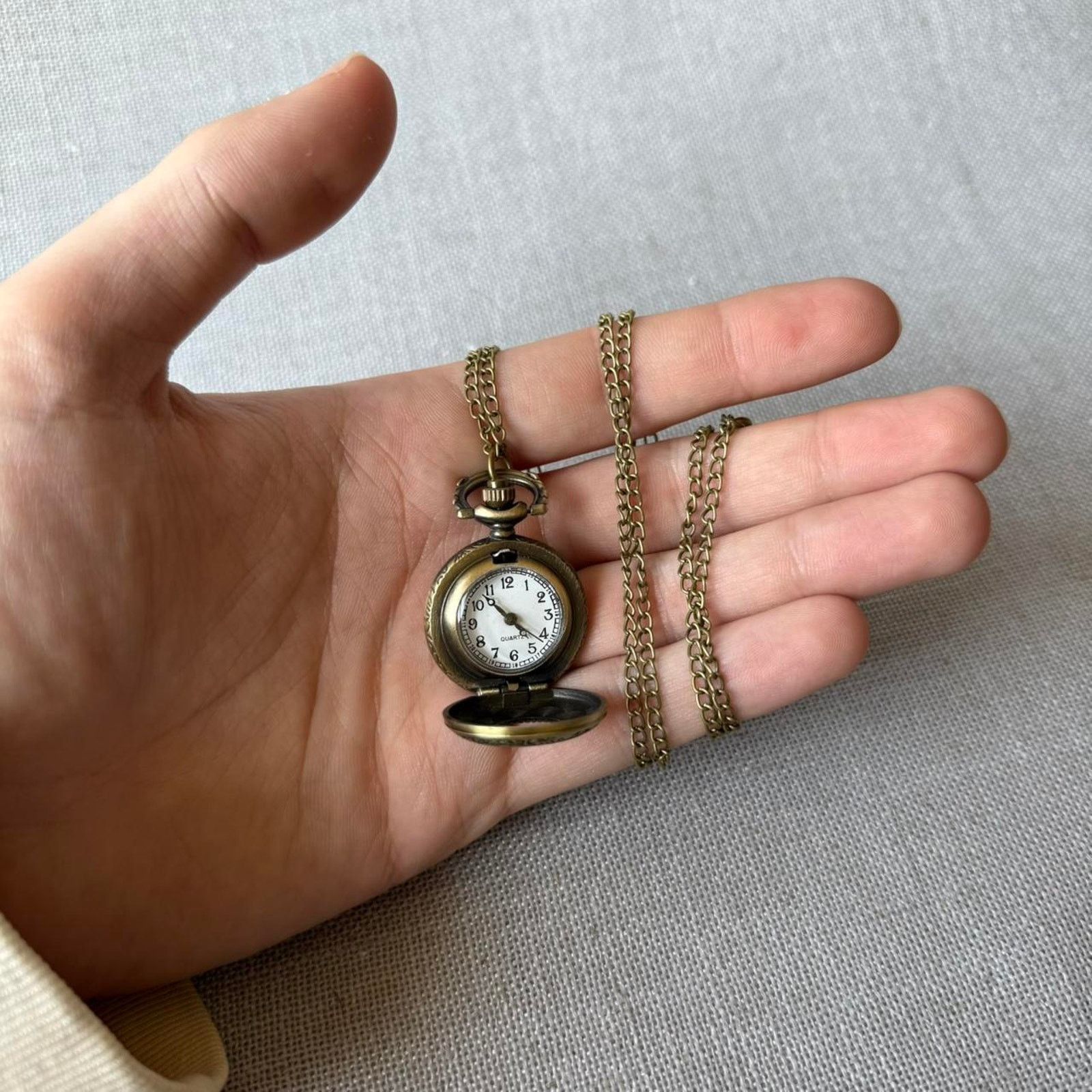 Other Elegant brass watch necklace pocket MENS Size ONE SIZE - 2 Thumbnail