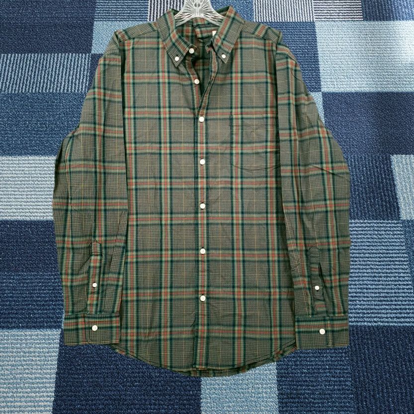Vintage St. John's Bay Button-Up Shirt Mens L Blue Plaid Classic Fit Chest 48 Cotton Spandex Pocket Button Down Casual Workwear All Seasons Size US L / EU 52-54 / 3 - 1 Thumbnail