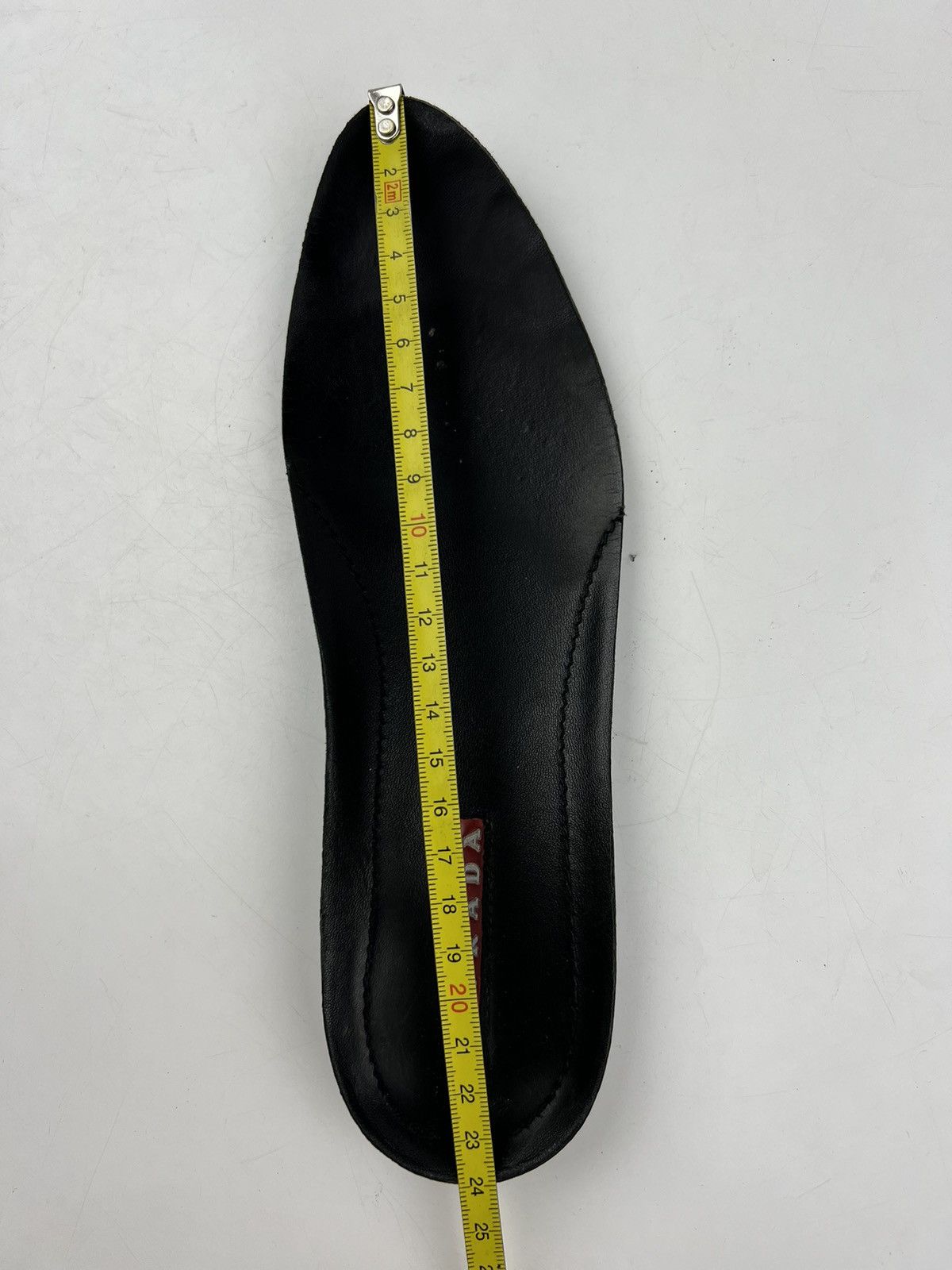 Prada PRADA Sneakers Low-Top Leather Shoes Red Tab Logo Black Wmns Size US 6.5 / IT 36.5 - 23 Thumbnail