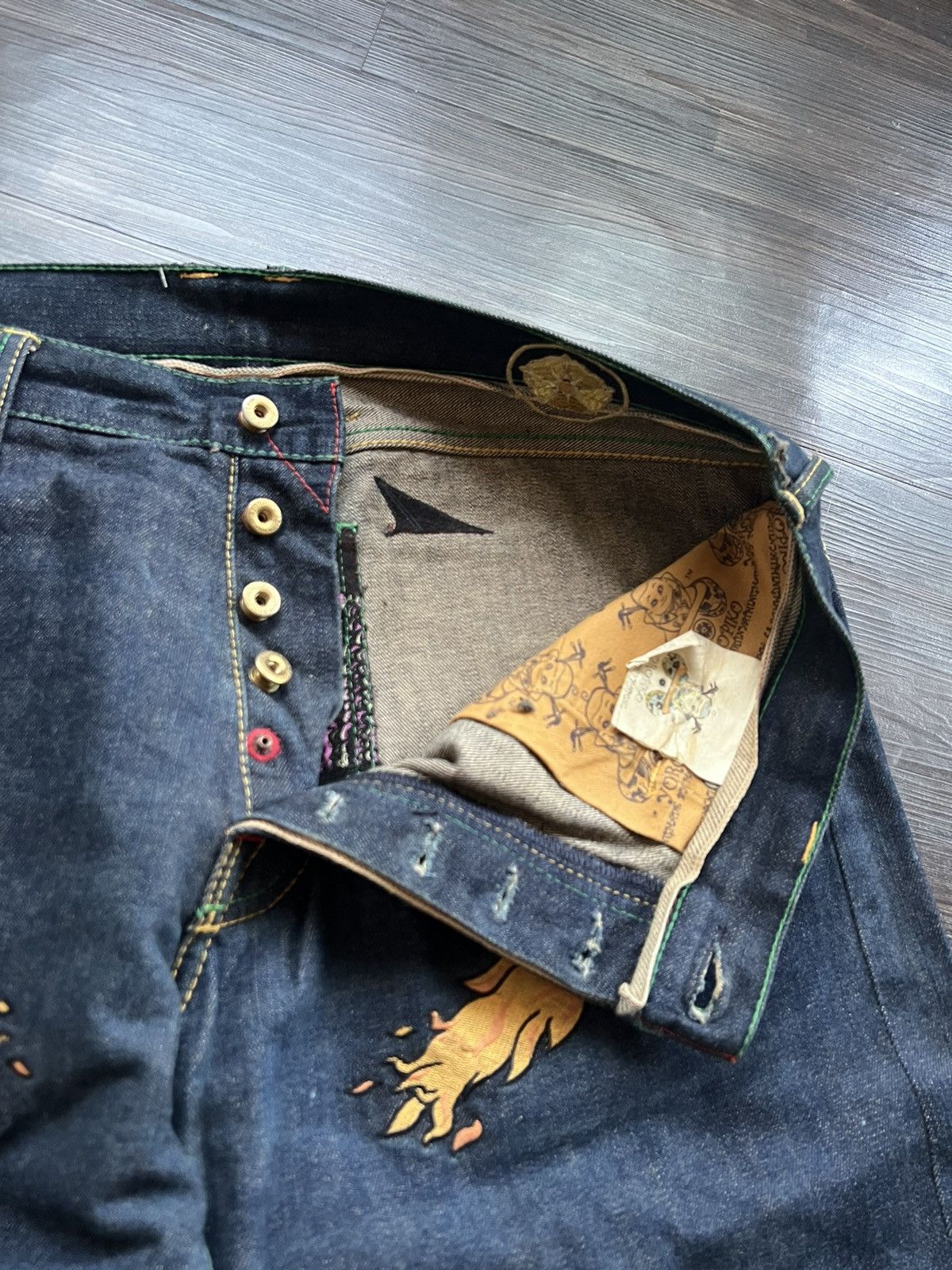 RMC Jeans 🔥 Archieves YOROPIKO MARTIN YATMING RMC DRAGON EMBROIDED Size US 38 / EU 54 - 11 Thumbnail