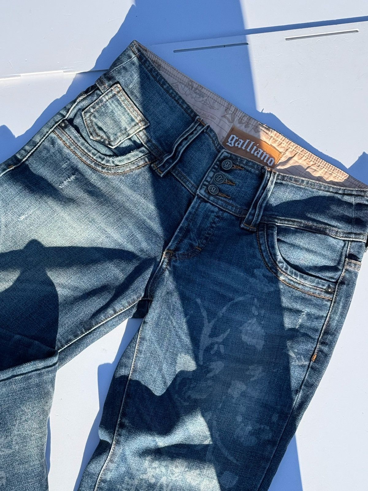 John Galliano Vintage jeans Galliano Size 27" / US 4 / IT 40 - 10 Thumbnail