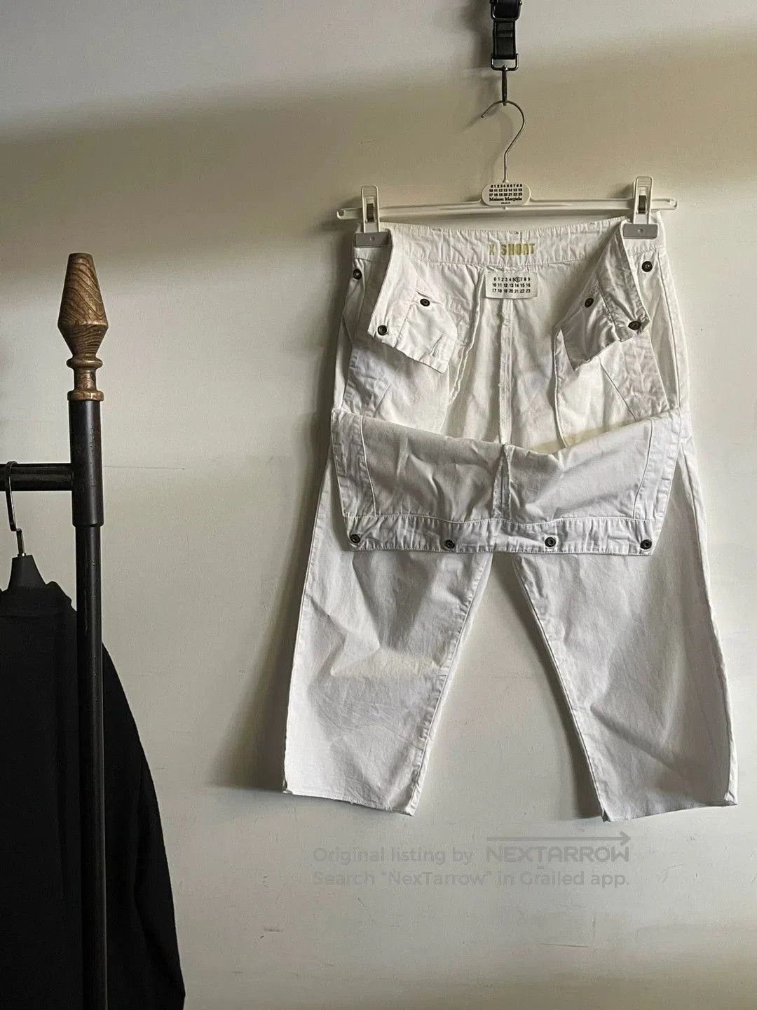 MM6 Martin Margiela White Cotton Trousers. Size US 30 / EU 46 - 1 Thumbnail